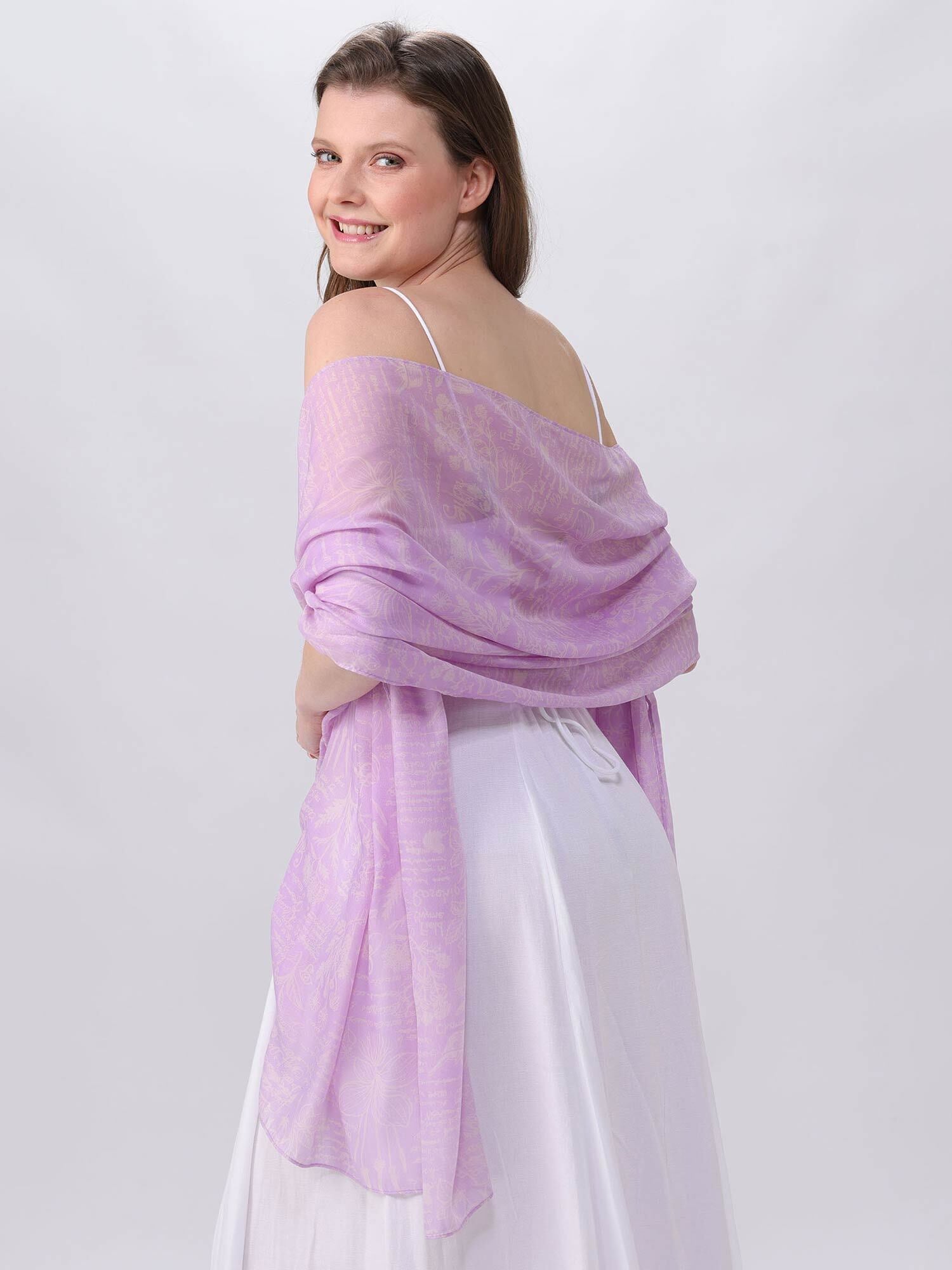 Stola Polyester Stola (Lavender)