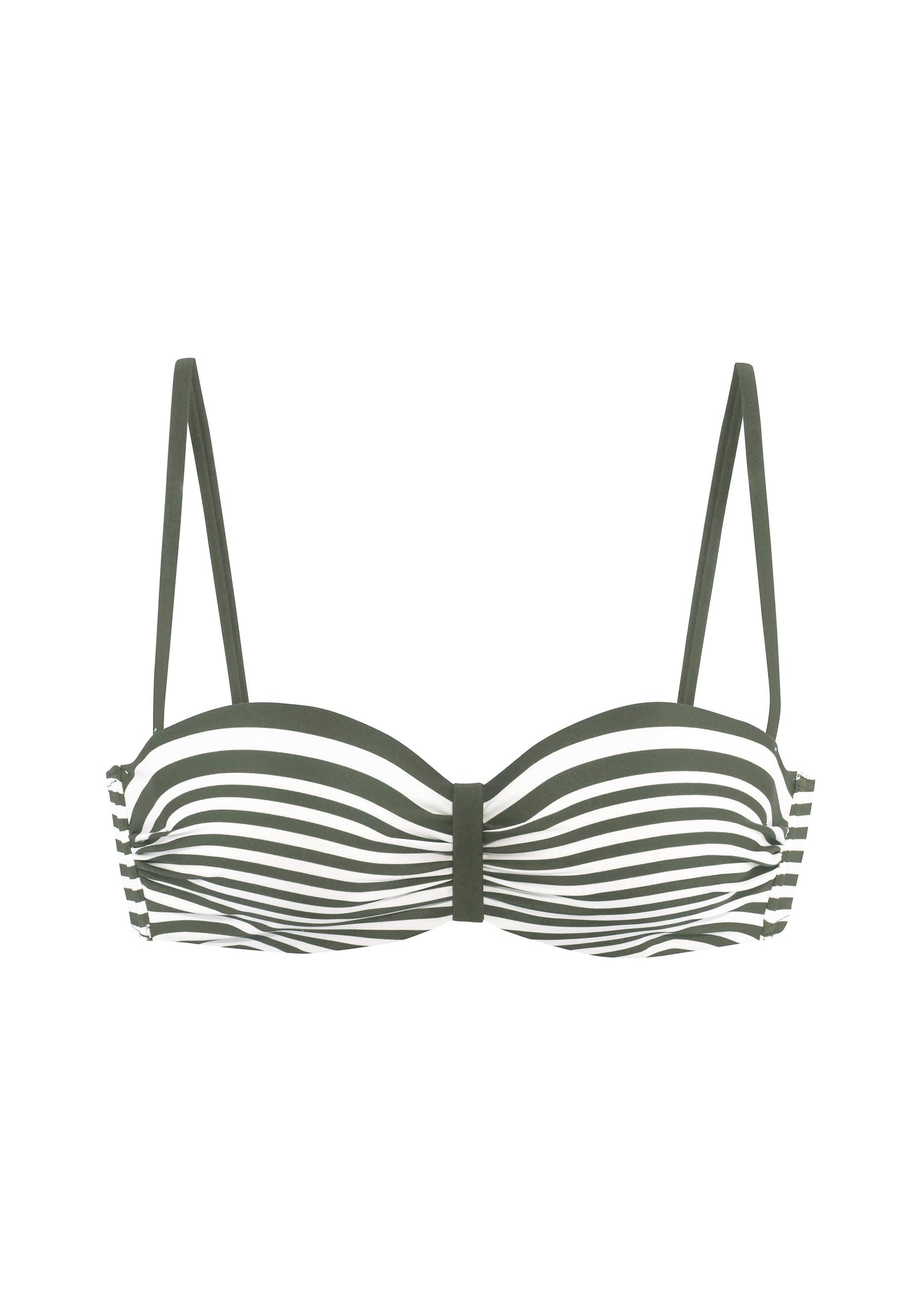 venice beach lm exkl. sport Bügel-Bandeau-Top (Oliv Stripe)