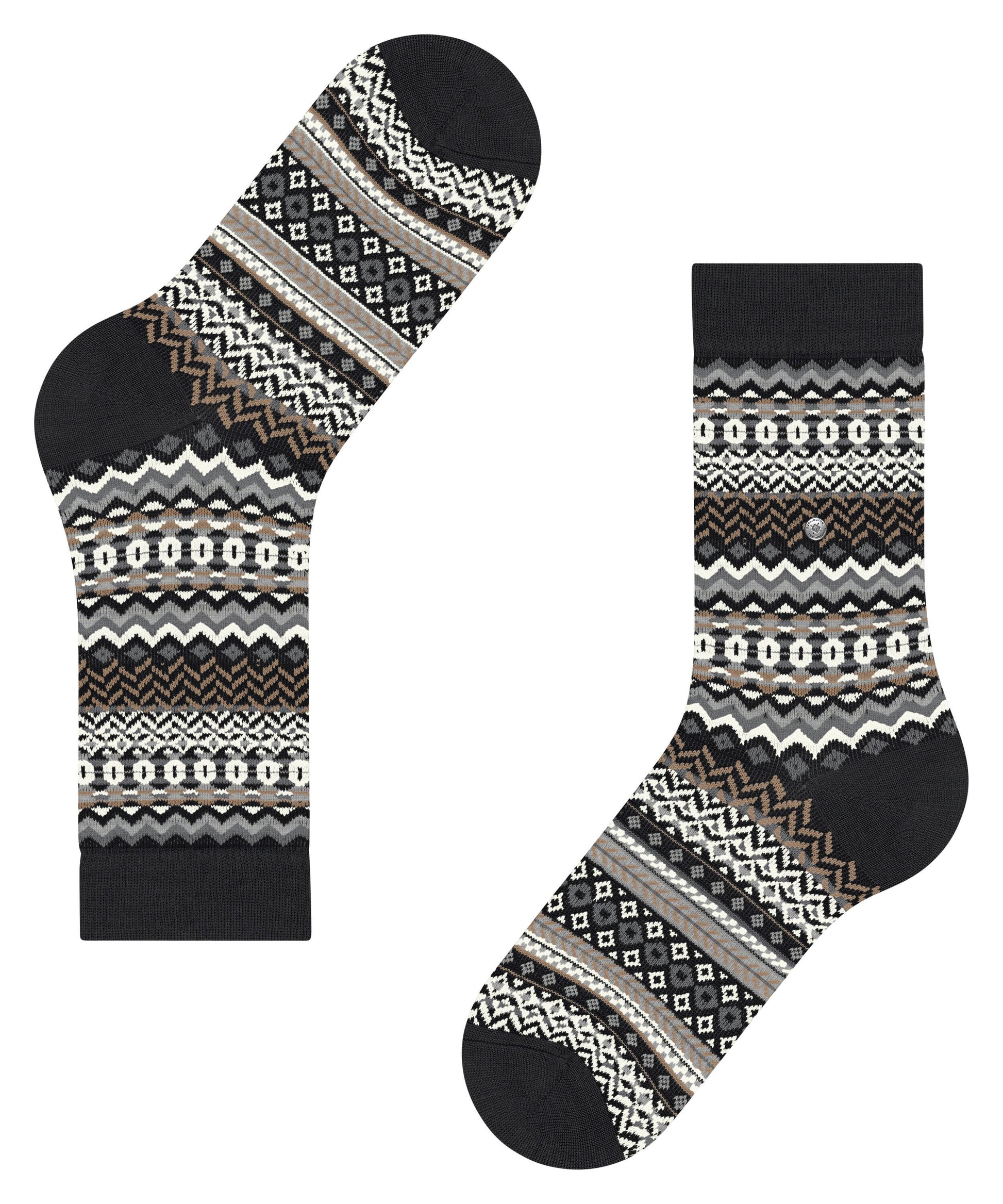 Burlington Fair Isle Damen (Black)