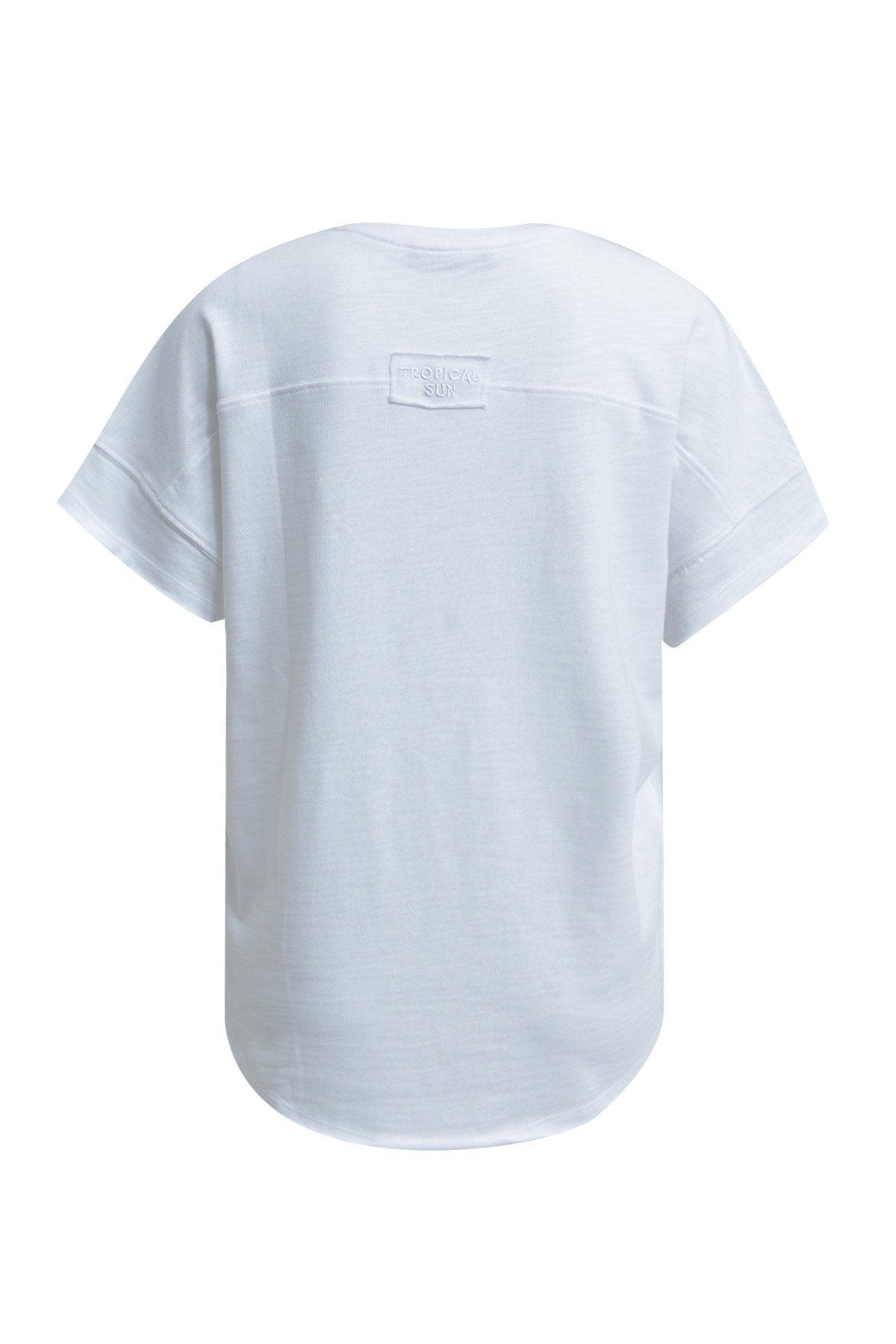 Relaxed Sweat Short Sleeve Roundneck (White)
