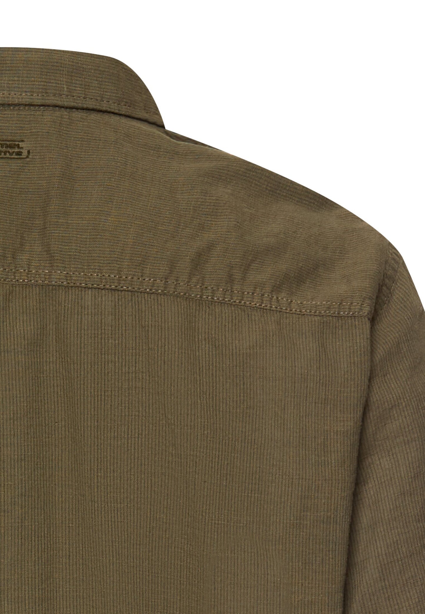 Kurzarmhemd mit Kontrastdetails (Deep Olive)