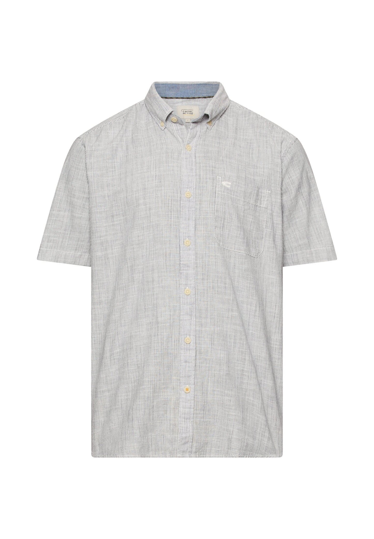 Kurzarmhemd mit Kontrastdetails (Offwhite)