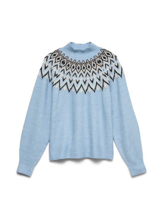 Vmkarla Ls Highneck Pullover Boo (Cashmere B)