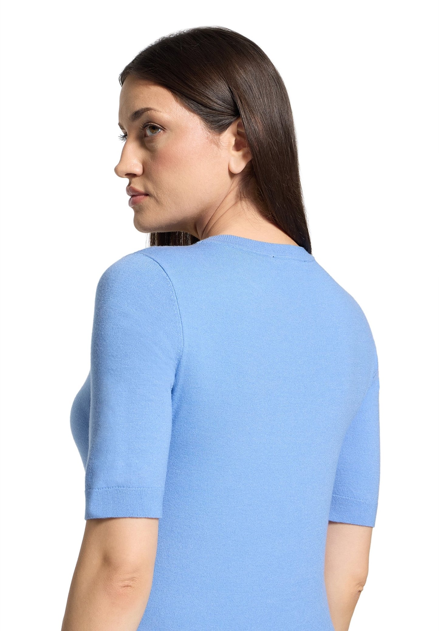 Basic-Pullover (Azurine)