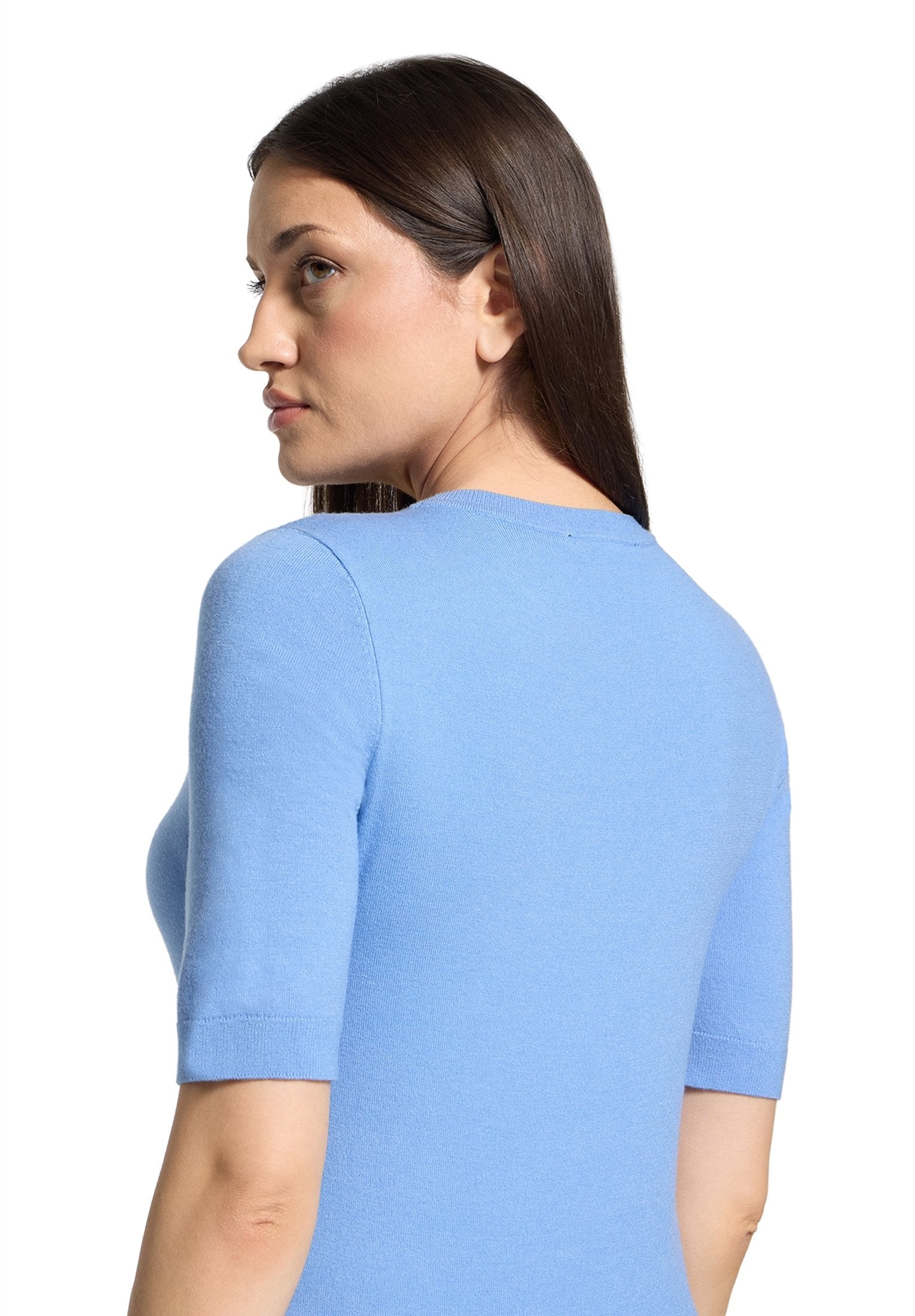 Basic-Pullover (Azurine)