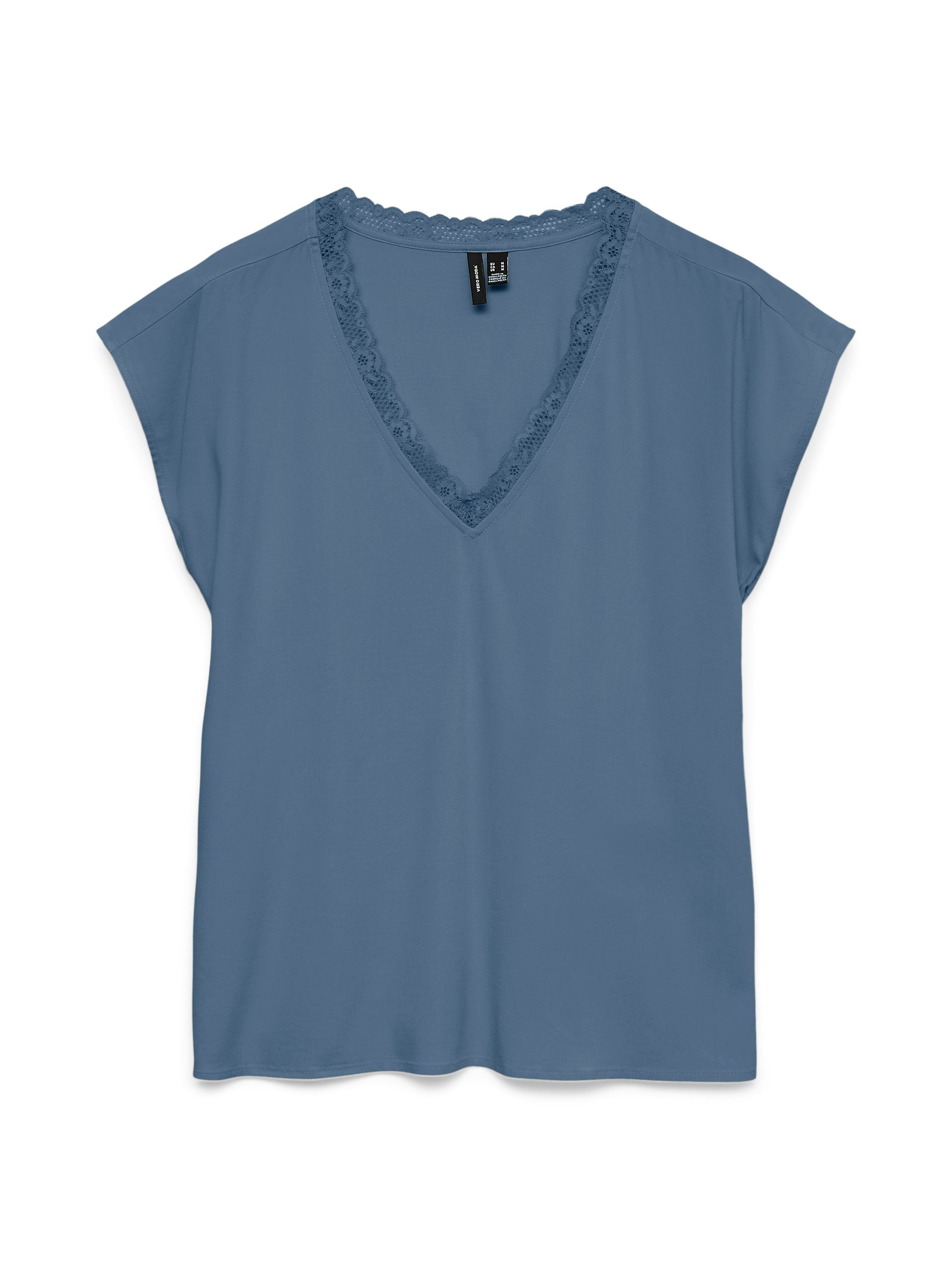 Vmbella Sl Lace Top Wvn Noos (China Blue)