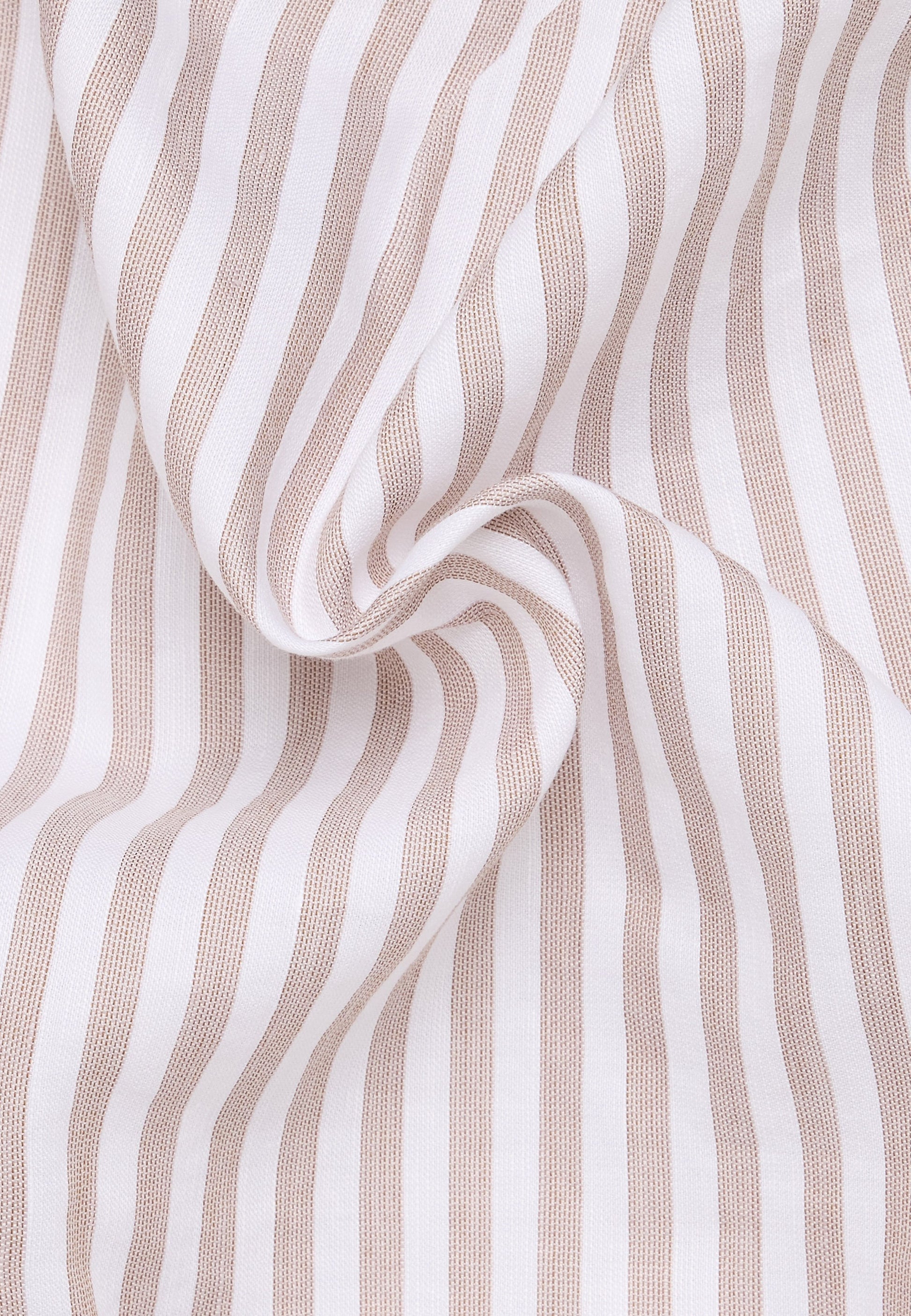 Linen Shirt Twill Langarm (Beige-braun)