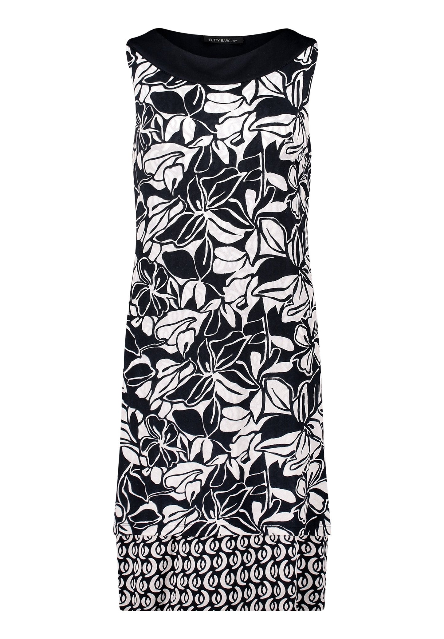 Jerseykleid (Dark Blue/cream)