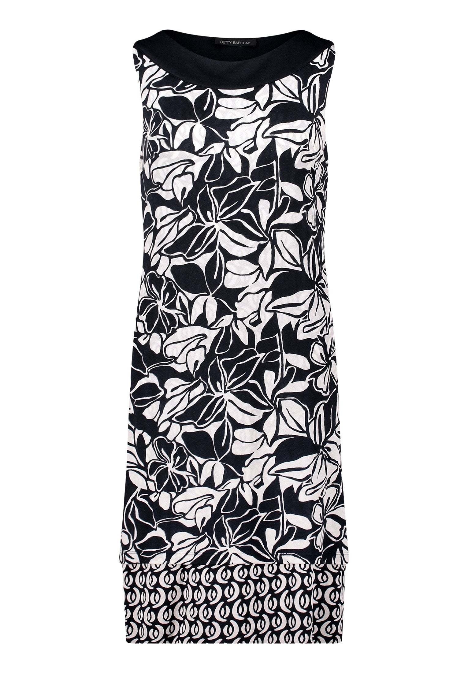 Jerseykleid (Dark Blue/cream)