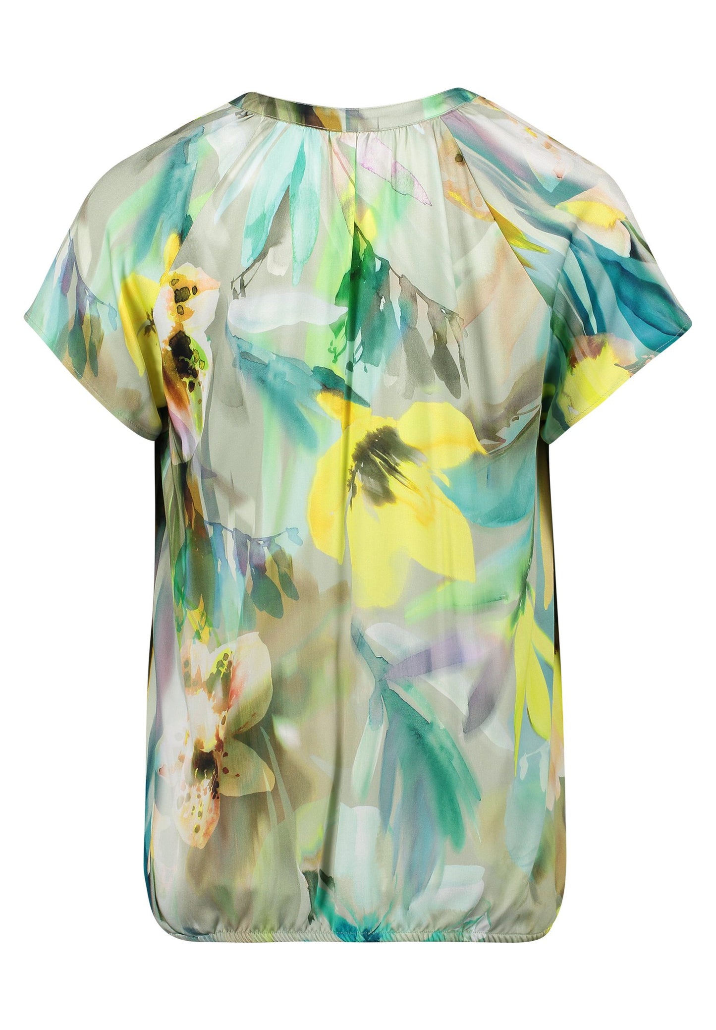 Satin-Bluse (Mint/nature)
