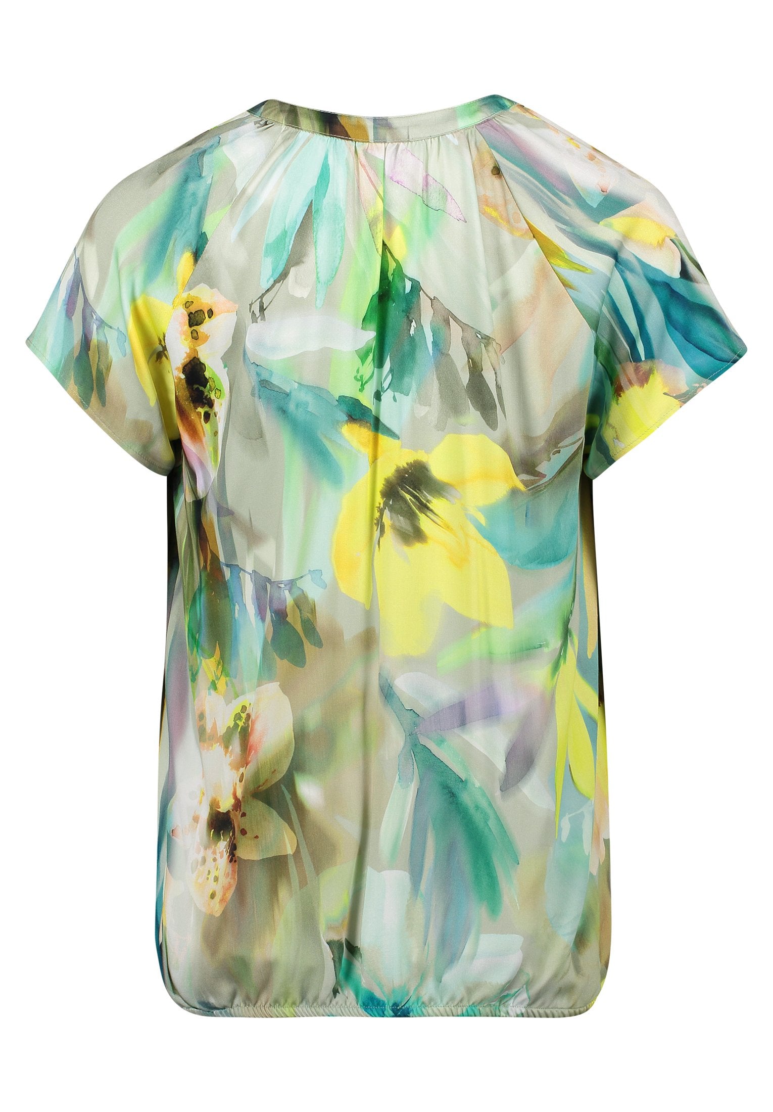 Satin-Bluse (Mint/nature)