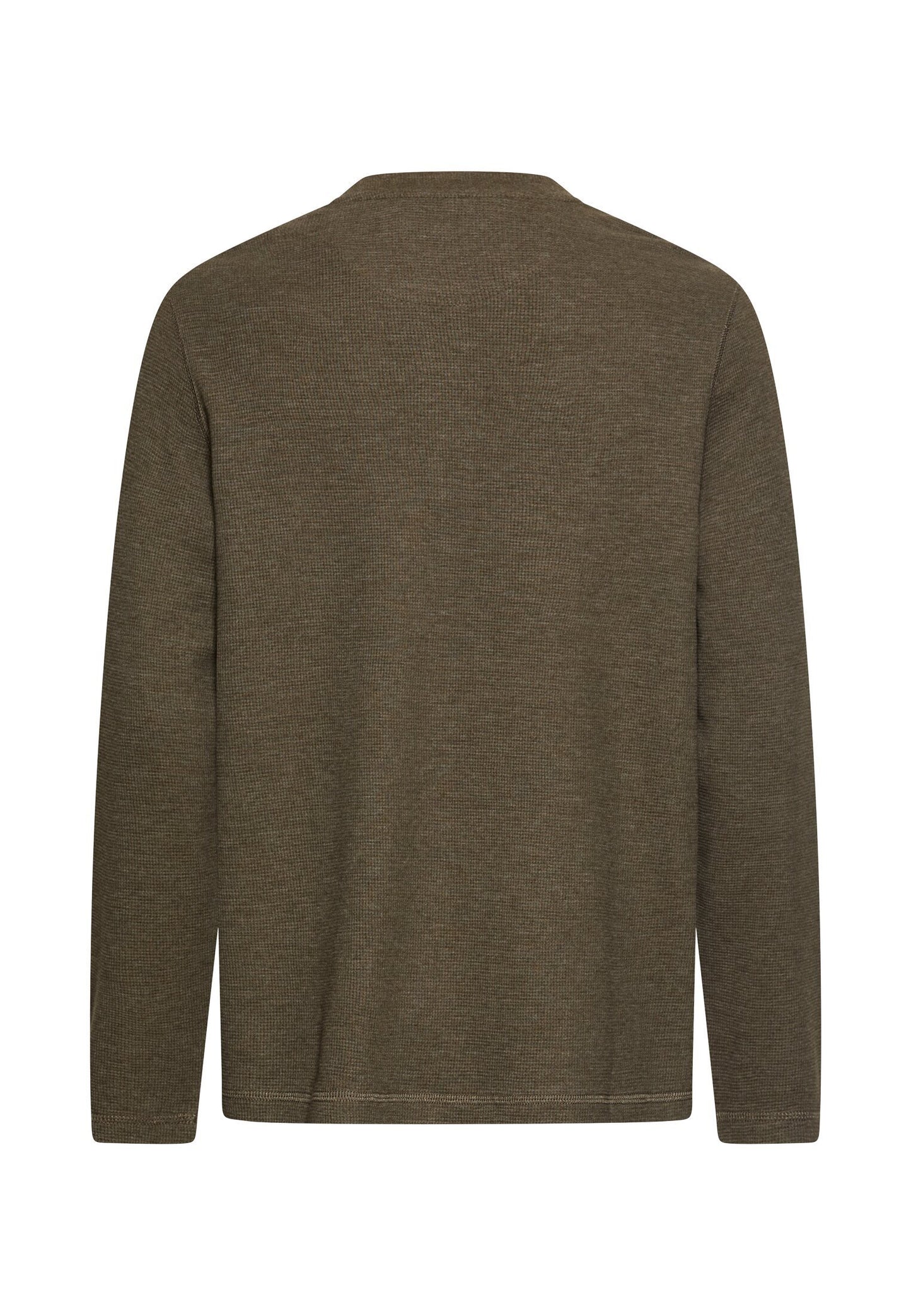Henley-Shirt aus Organic Cotton (Dark Olive Green)