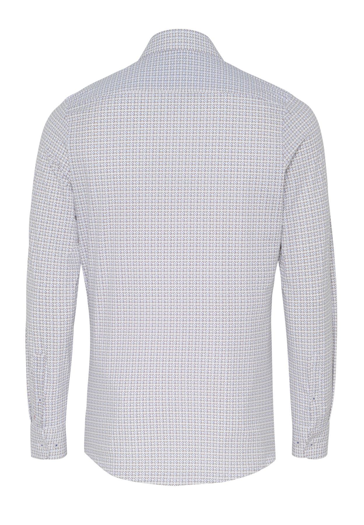 PURE- Functional Hemd Langarm (Druck Hellbraun)