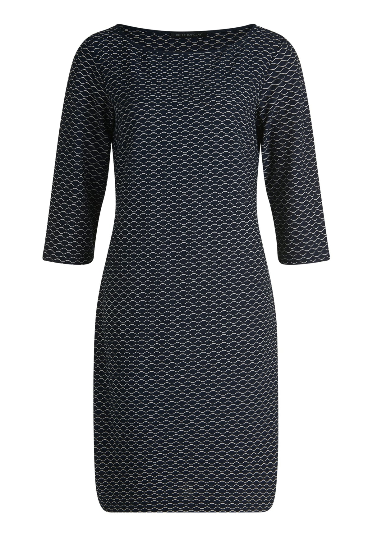 Etuikleid (Dark Blue/cream)