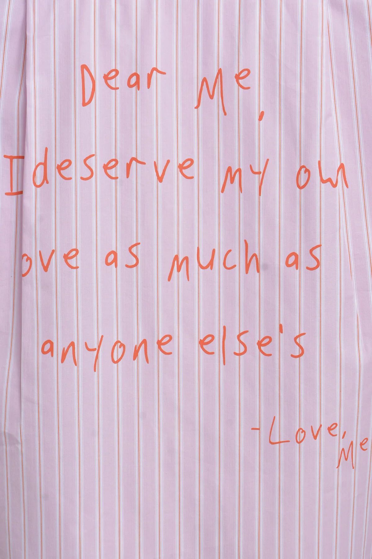 Striped Blouse Love Letter Print (Sugar Print)