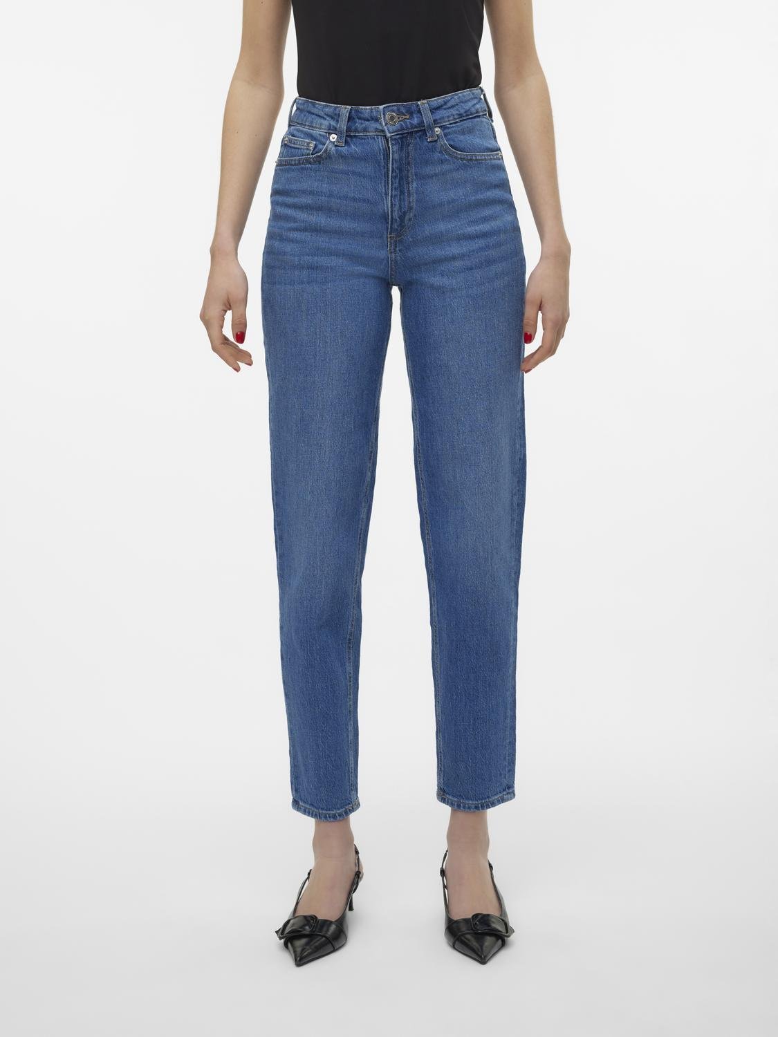 Vmtessa Hr Mom Jeans Ra380 Ga Noos (Medium Blue D)