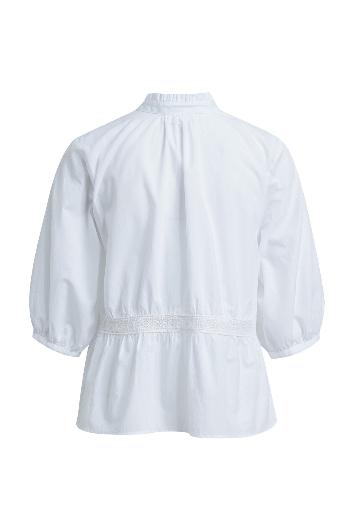Boho Blouse Embroidery (White)