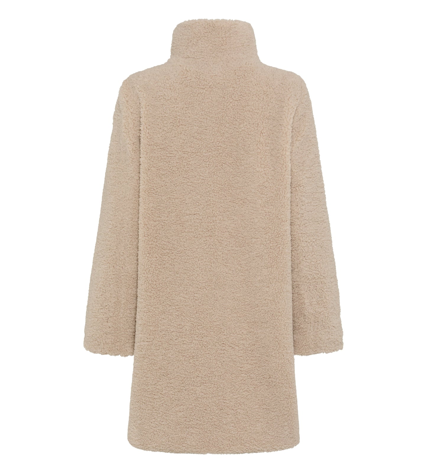 Webpelzkurzmantel (Beige/kitt)