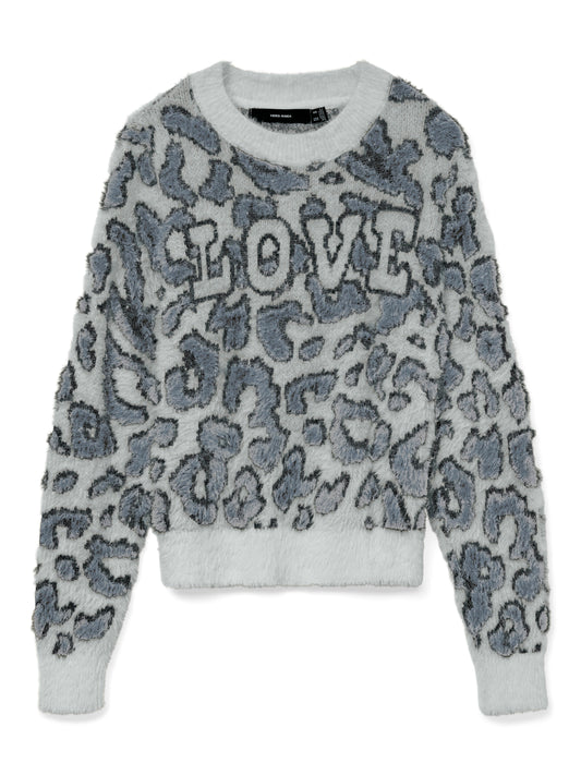 Vmjungle Ls O-neck Pullover Boo (Griffin/w.)