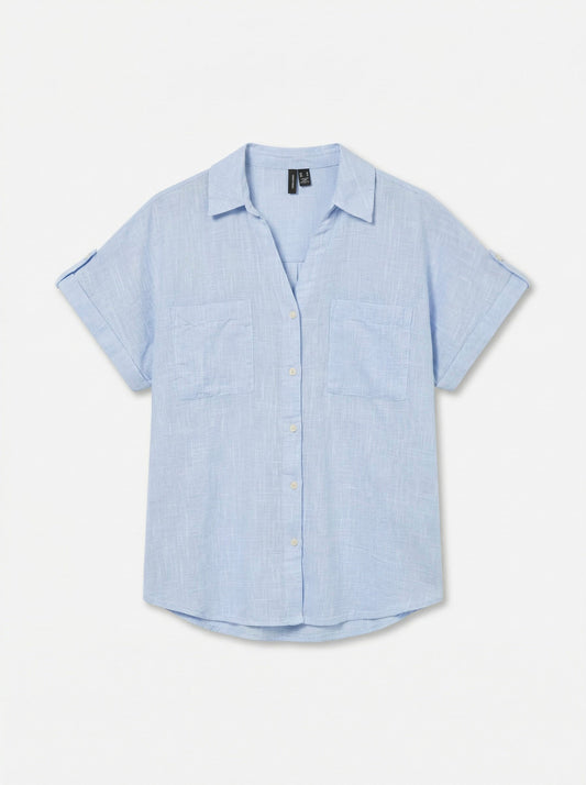 Vmthilde Ss Shirt Wvn Noos (Allure/sno)