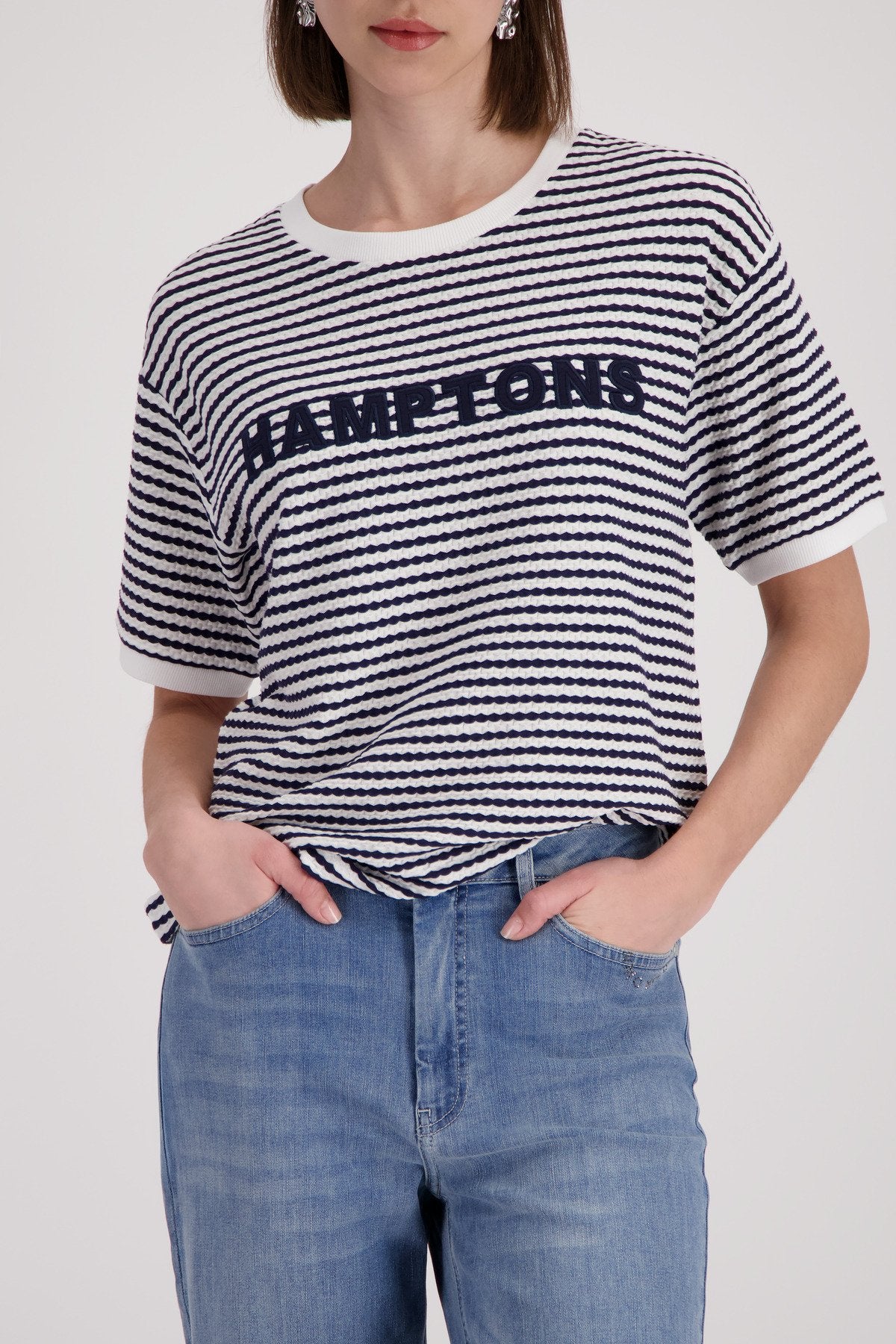 T-Shirt (Marine Ringel)