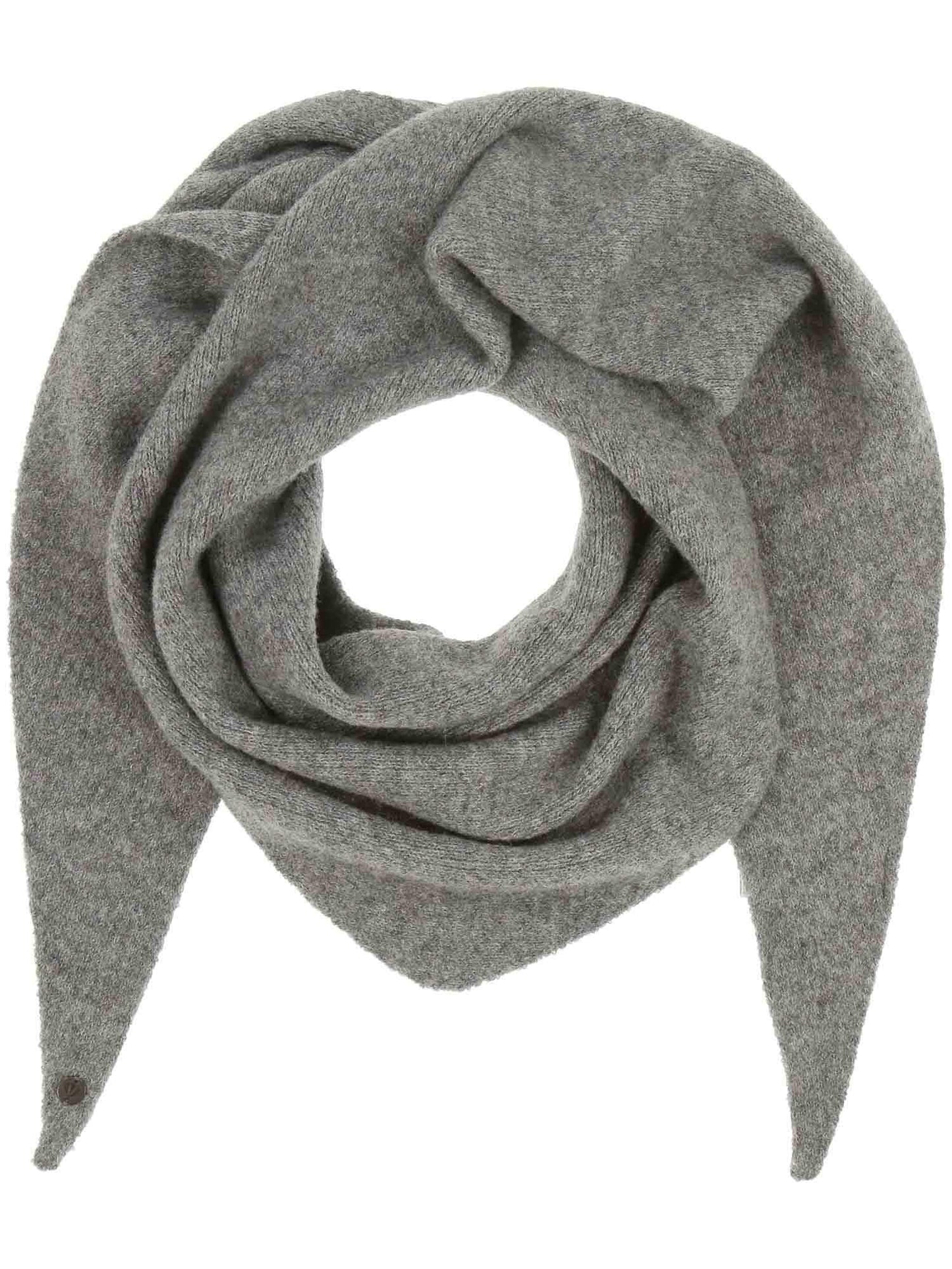 Dreieckstuch Polyester Schal (Grey)