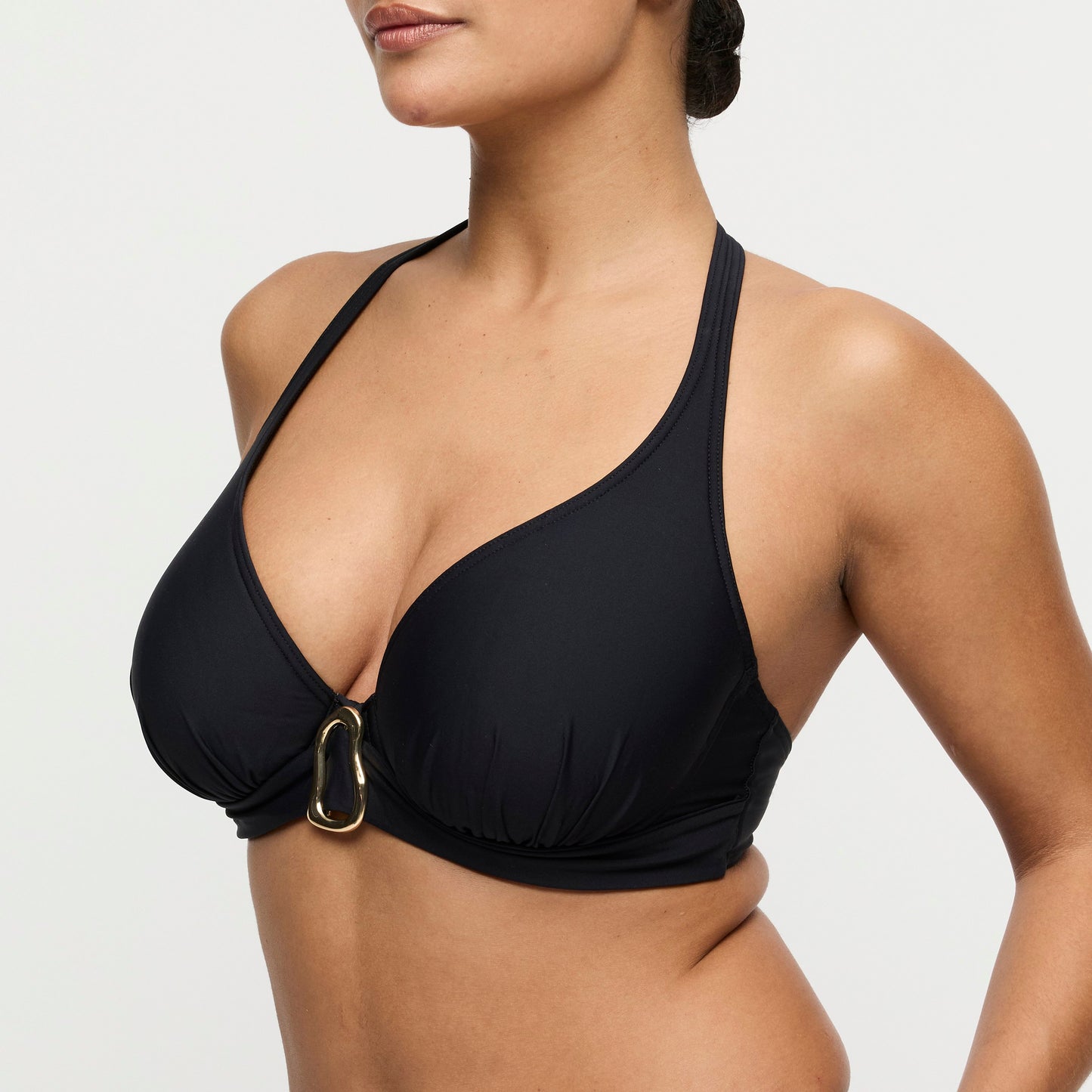 UVITA schwarz Unterlegtes Bikini-Top tief. (Zwa)