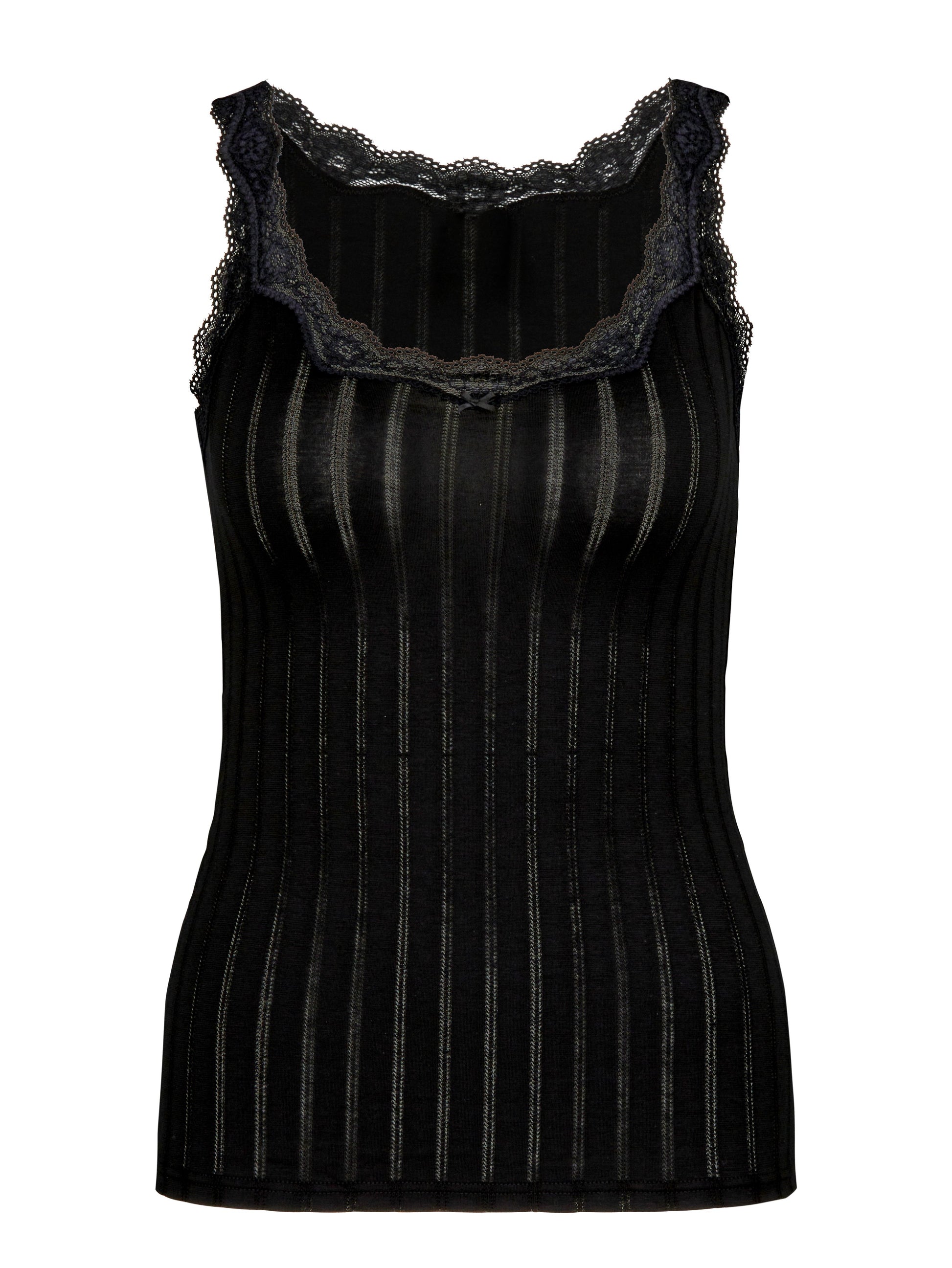 DAMEN Top ohne Arm (Schwarz)