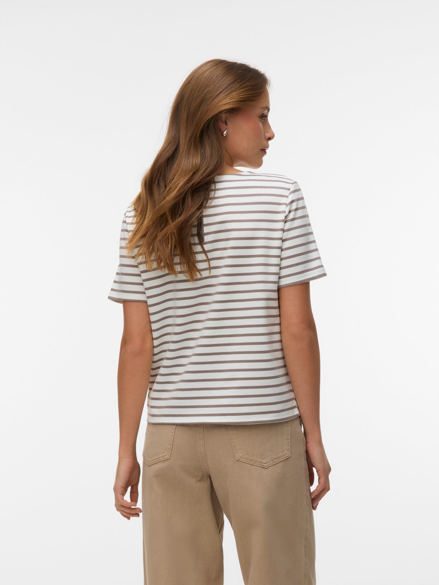 Vmabby Ss Zip Top Jrs Noos (Snow White)