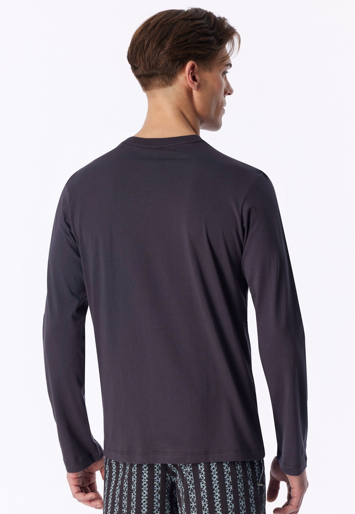 Langarmshirt Rundhals (Graphit)