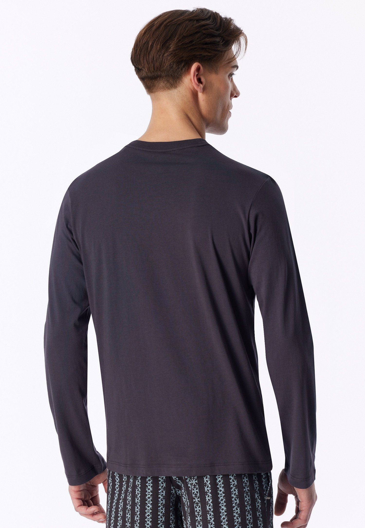 Langarmshirt Rundhals (Graphit)