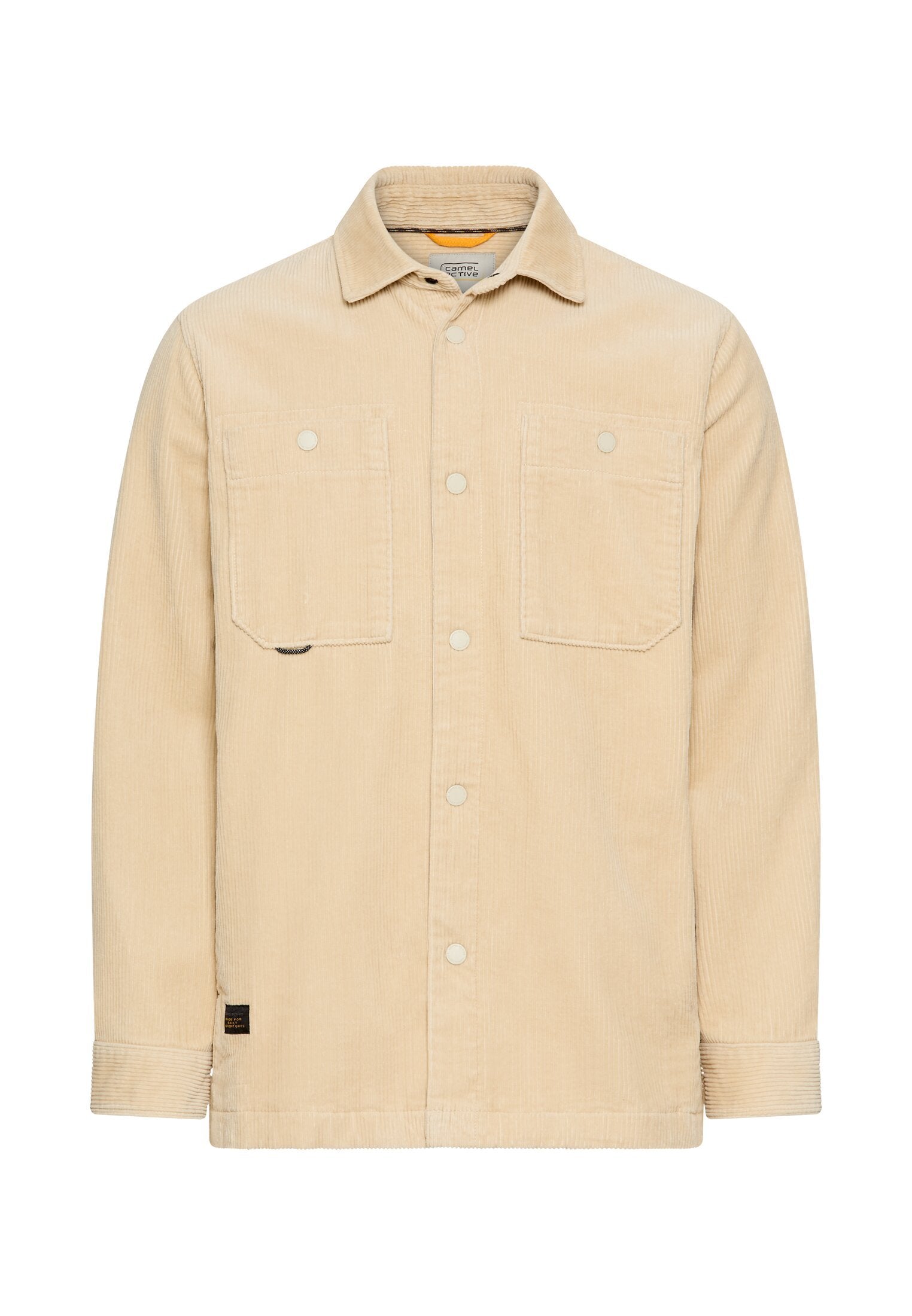 Cord Overshirt mit Druckknöpfen (Oatmeal)
