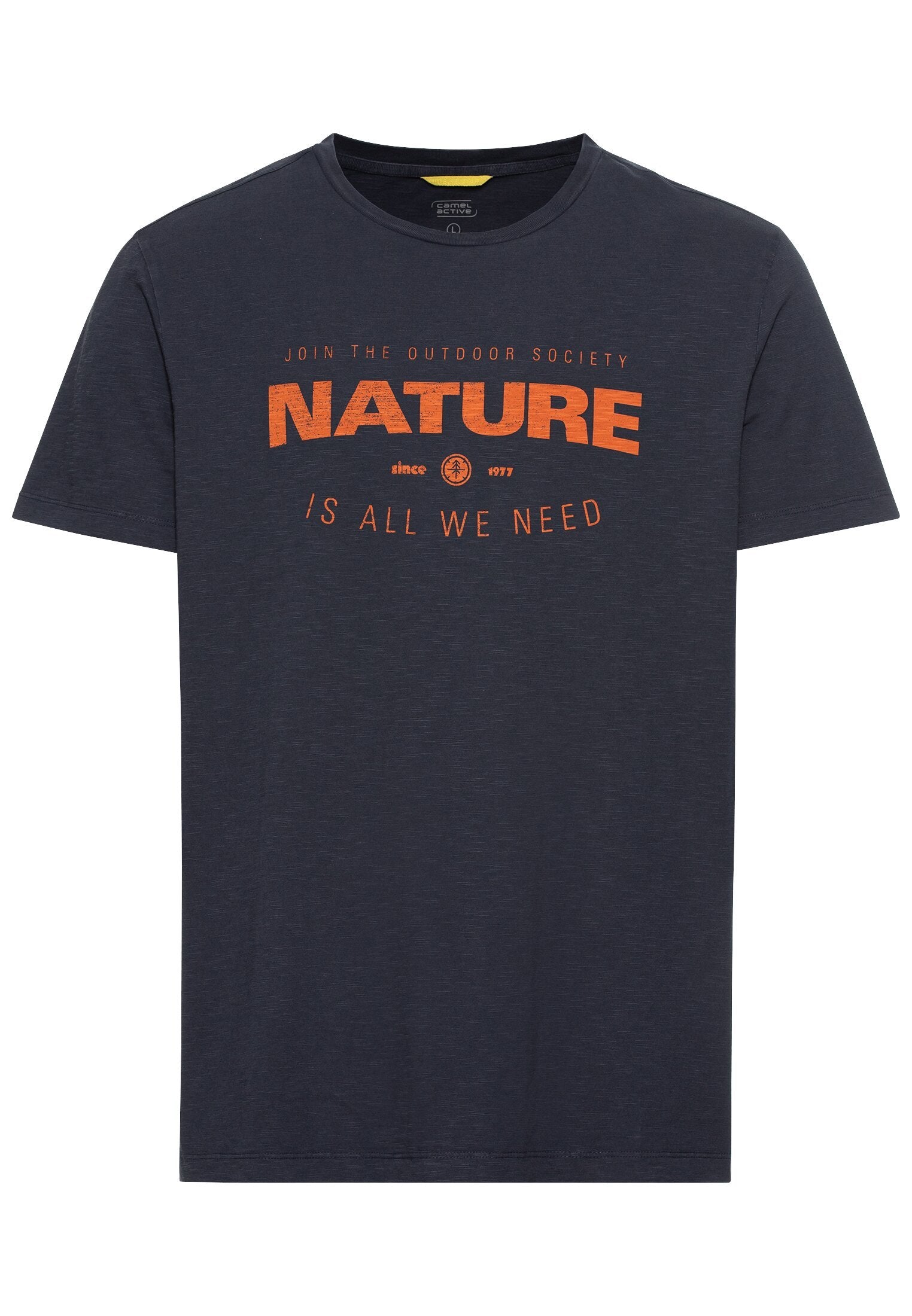 T-Shirt mit Print aus nachhaltigem Organic Cotton (Night Blue)