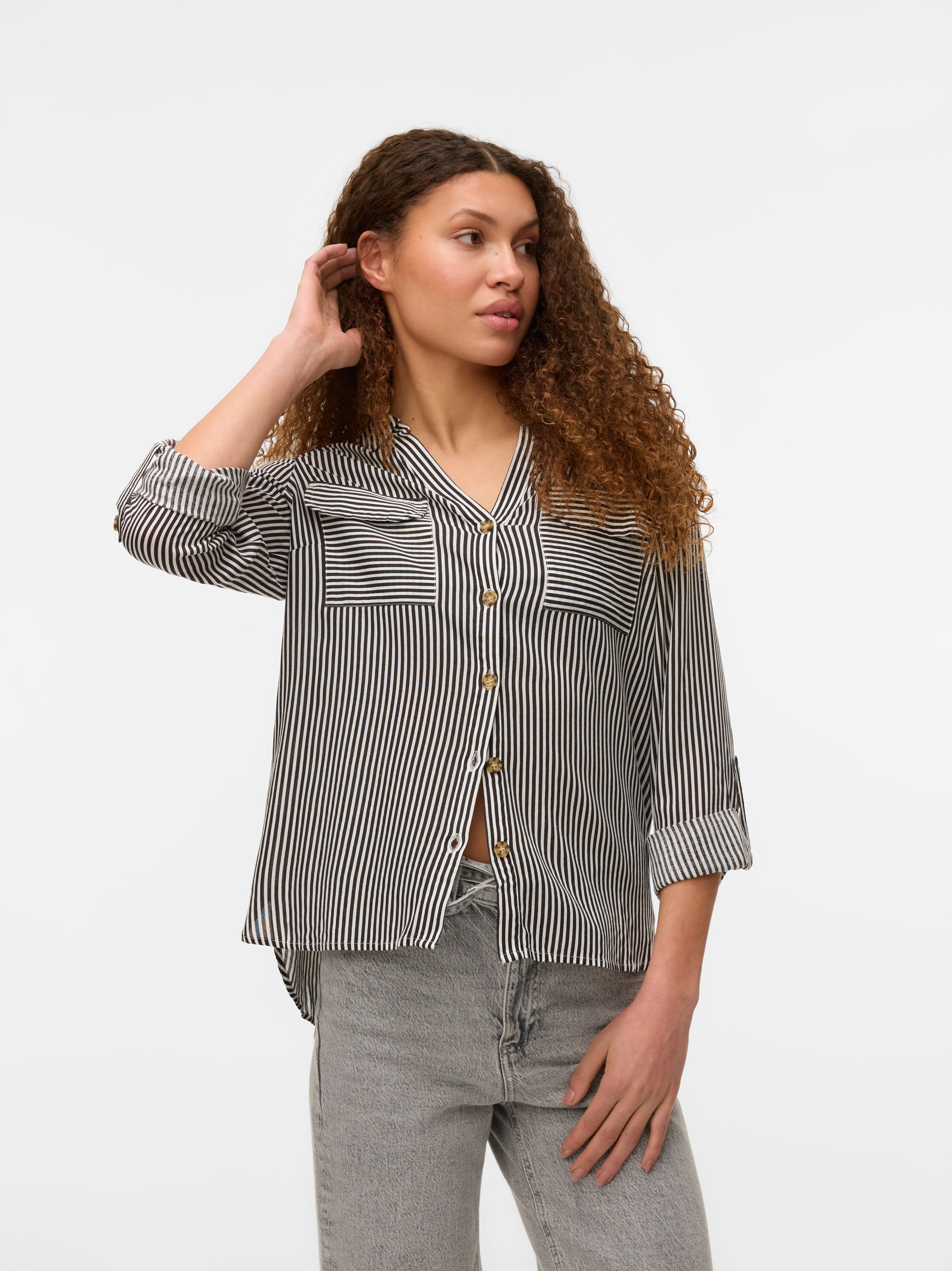 Vmbumpy L/s Shirt New Wvn Noos (Chocolate)