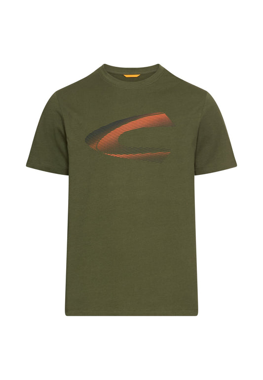 T-Shirt mit Print aus nachhaltigem Organic Cotton (Forest Green)