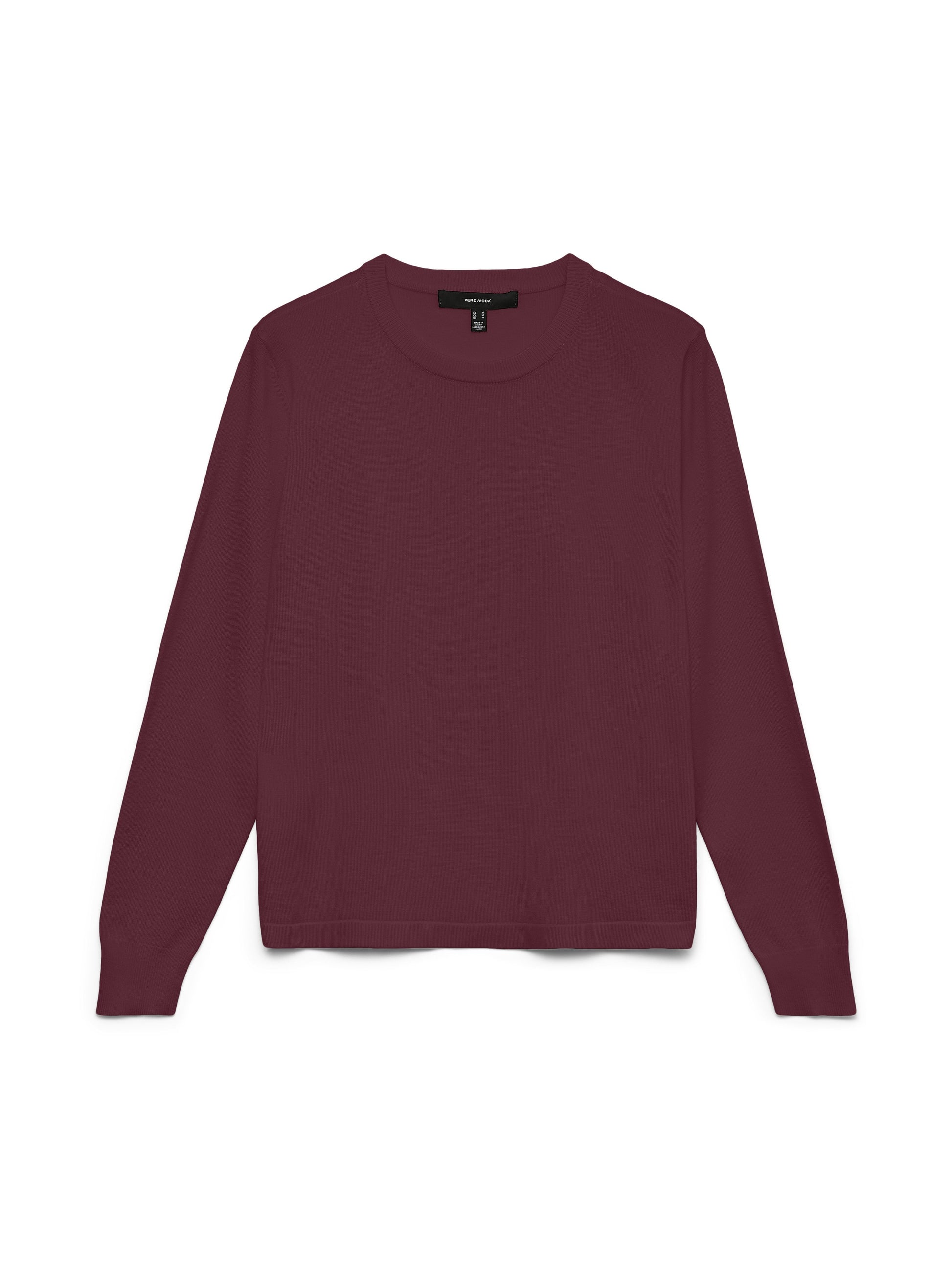 Vmsilje Ls O-neck Pullover Noos (Windsor Wine)