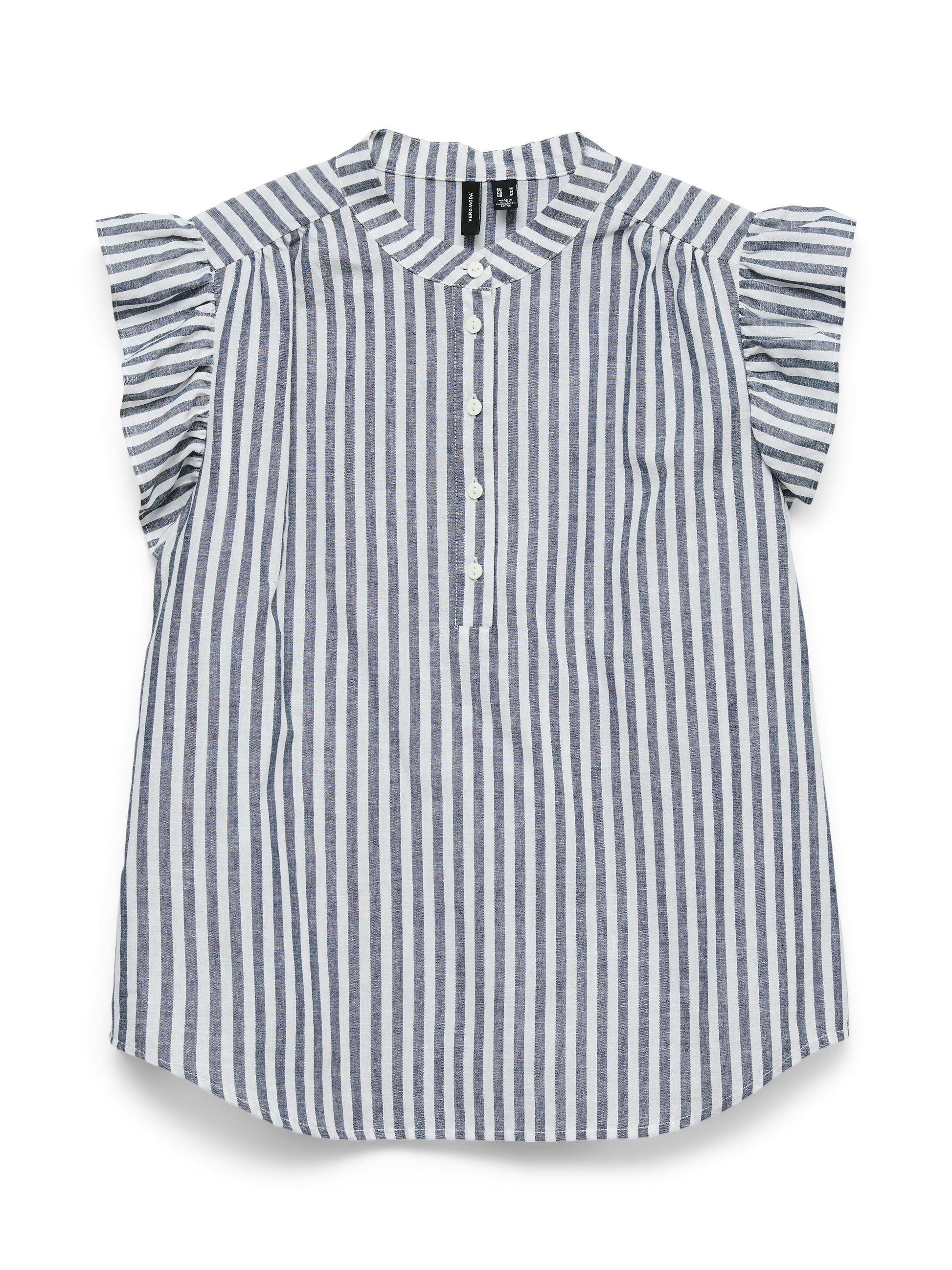 Vmselma Ss Frill Top (Navy Blaze)