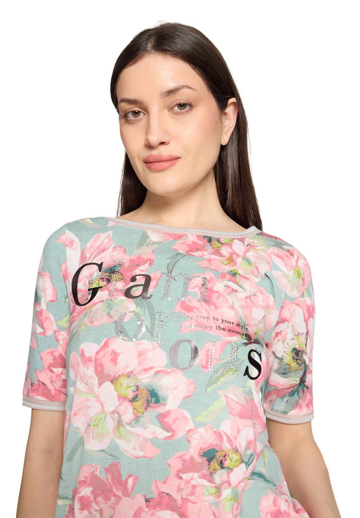 Casual-Shirt (Mint/rosé)