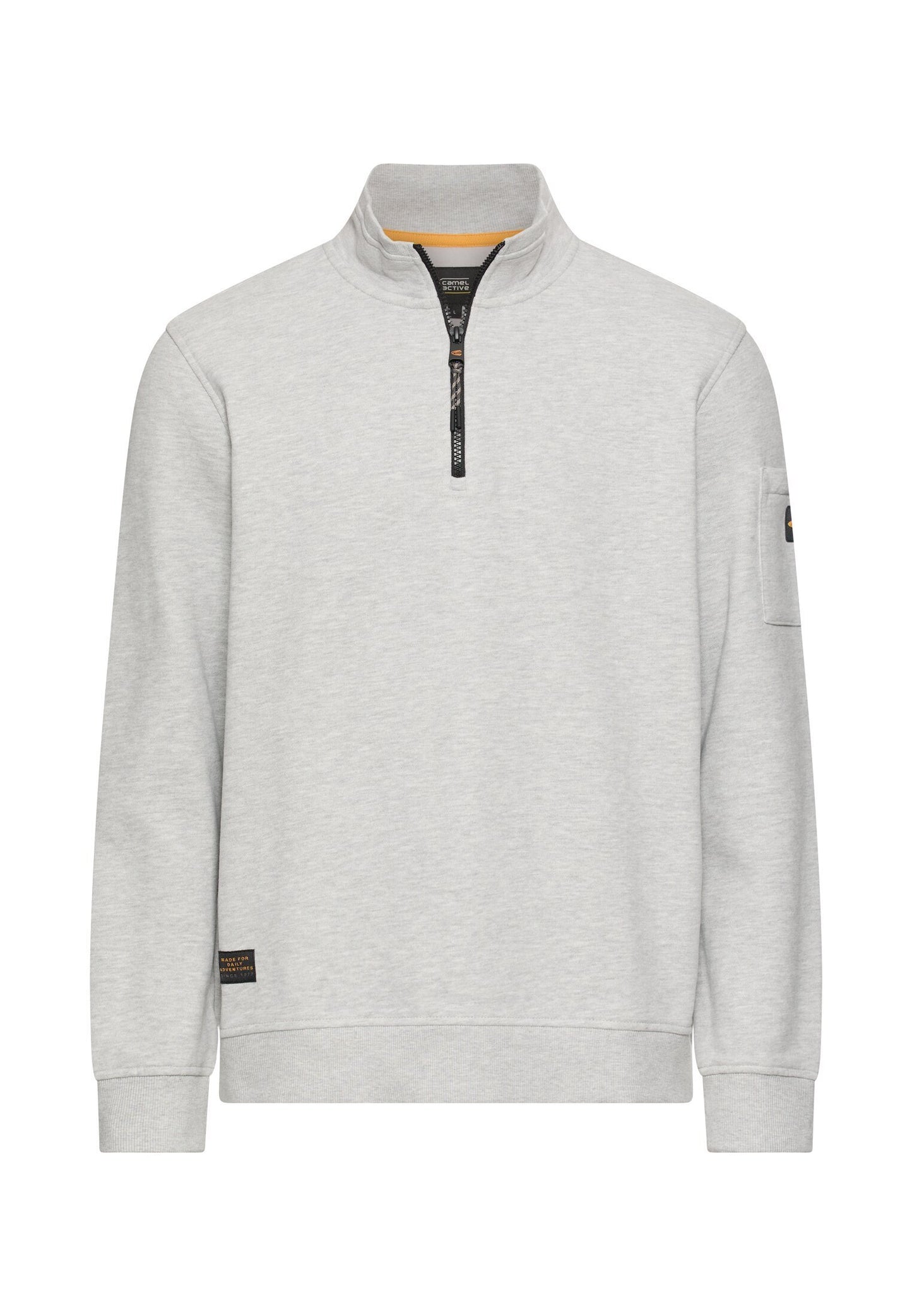 Sweatshirt mit Troyerkragen (Dust Grey)