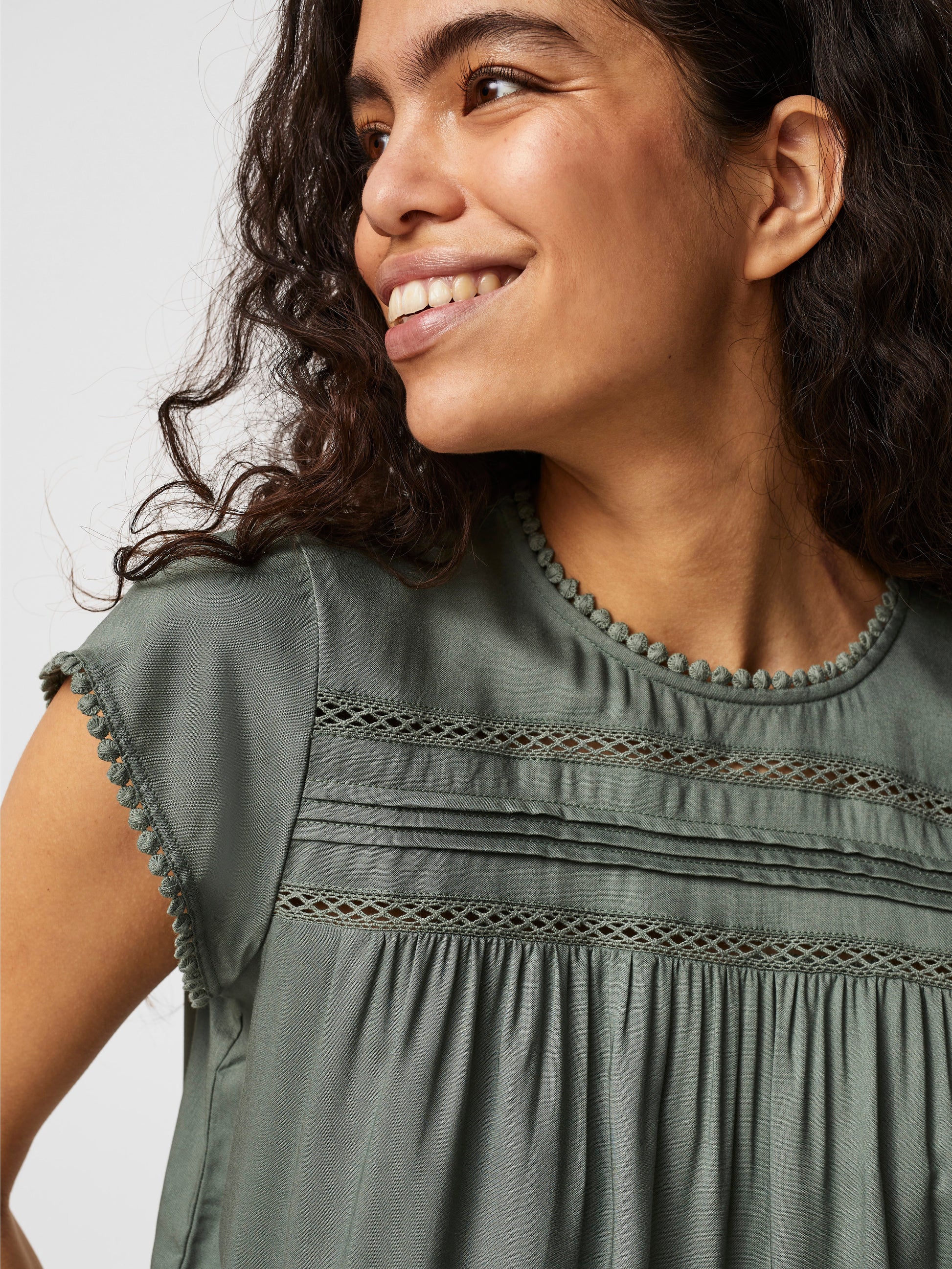 Vmdebbie Pleat S/l Top Ga Noos (Laurel Wreath)
