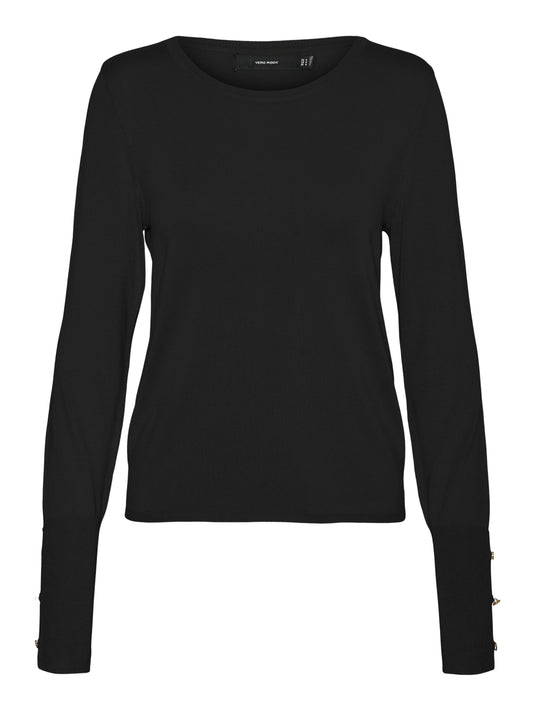 Vmdory Ls O-neck Button Pullover Ga Noos (Black)