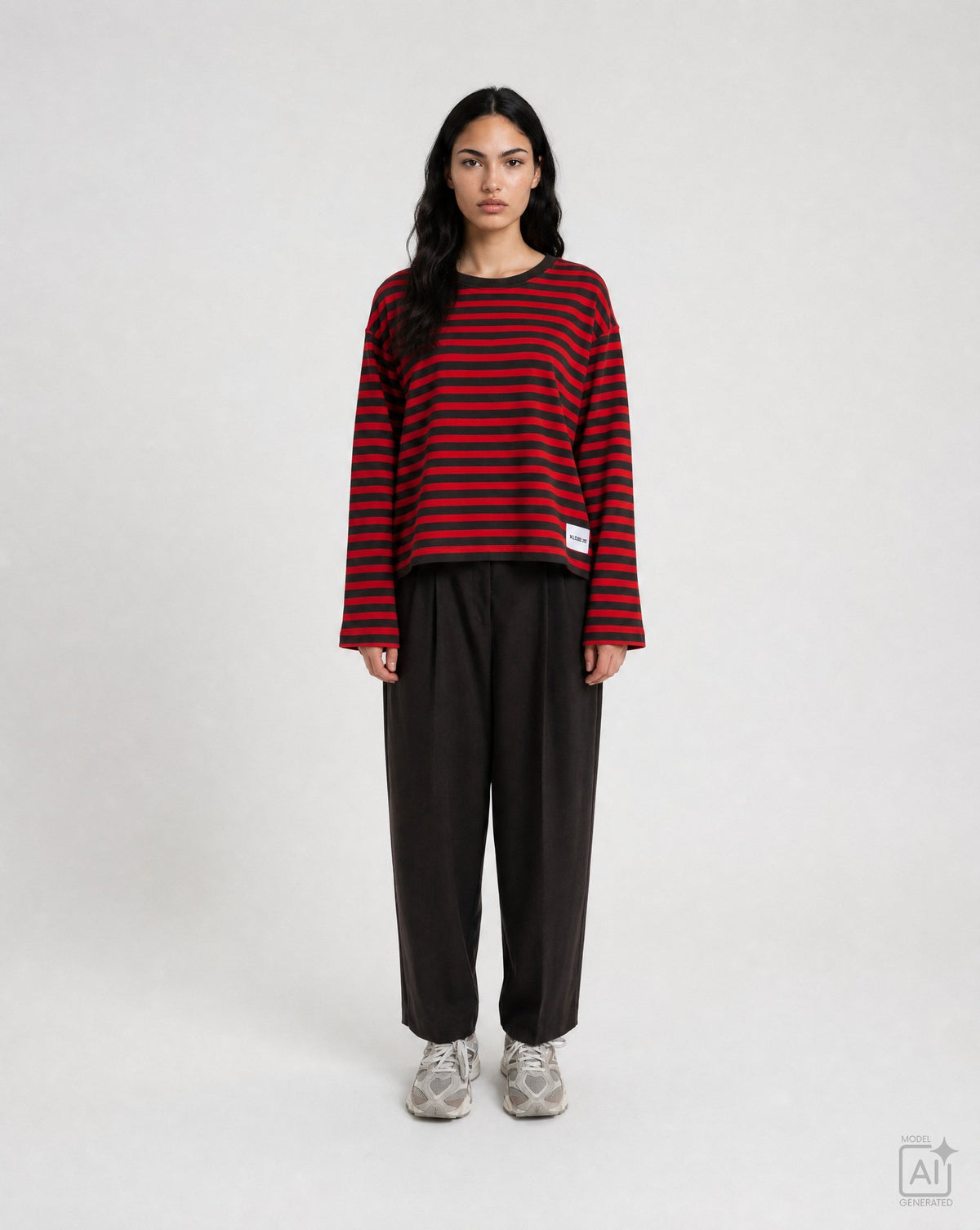 Boxy Sweatshirt Soul Studio Striped (Love)