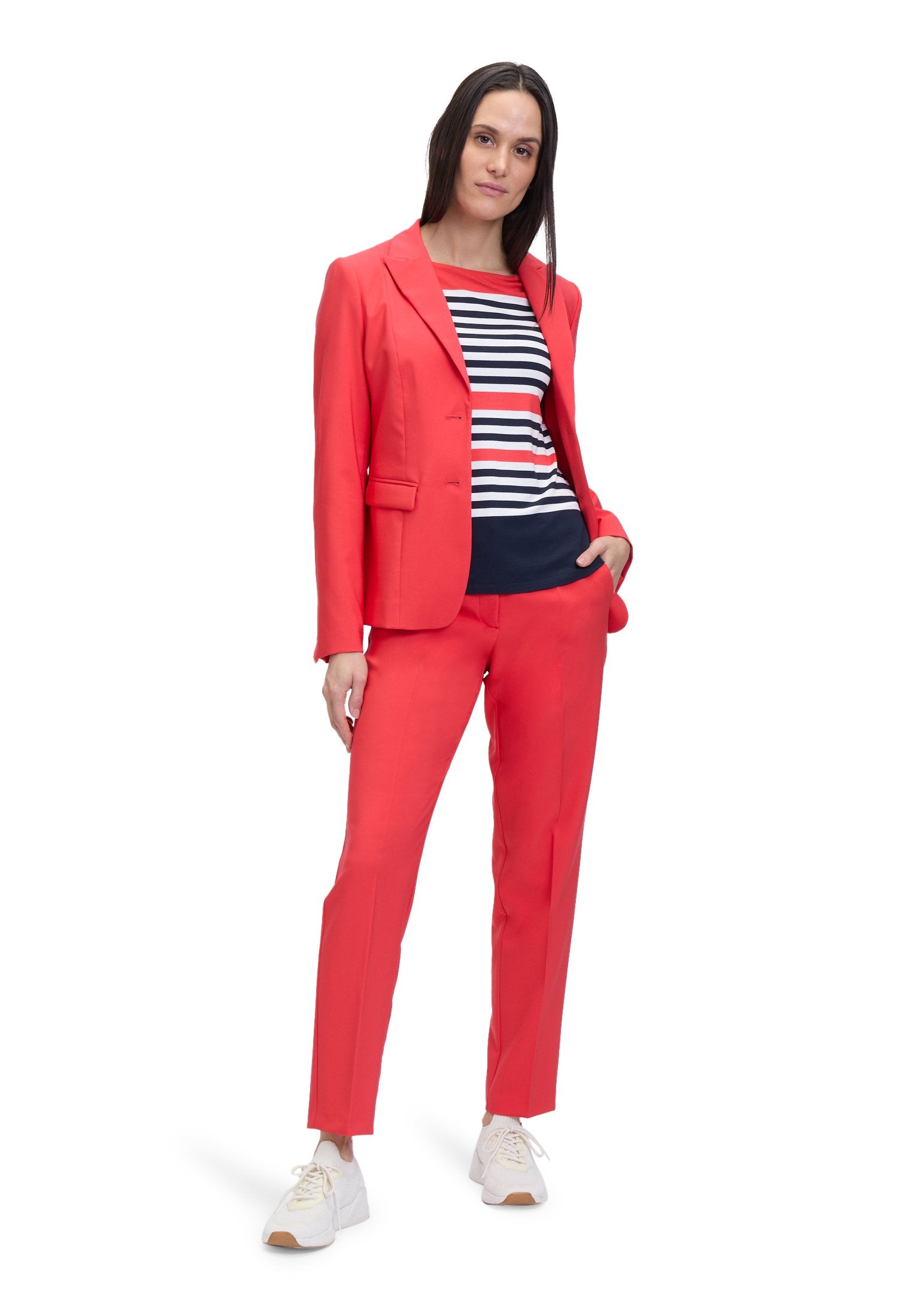 Basic Shirt (Dark Blue/red)
