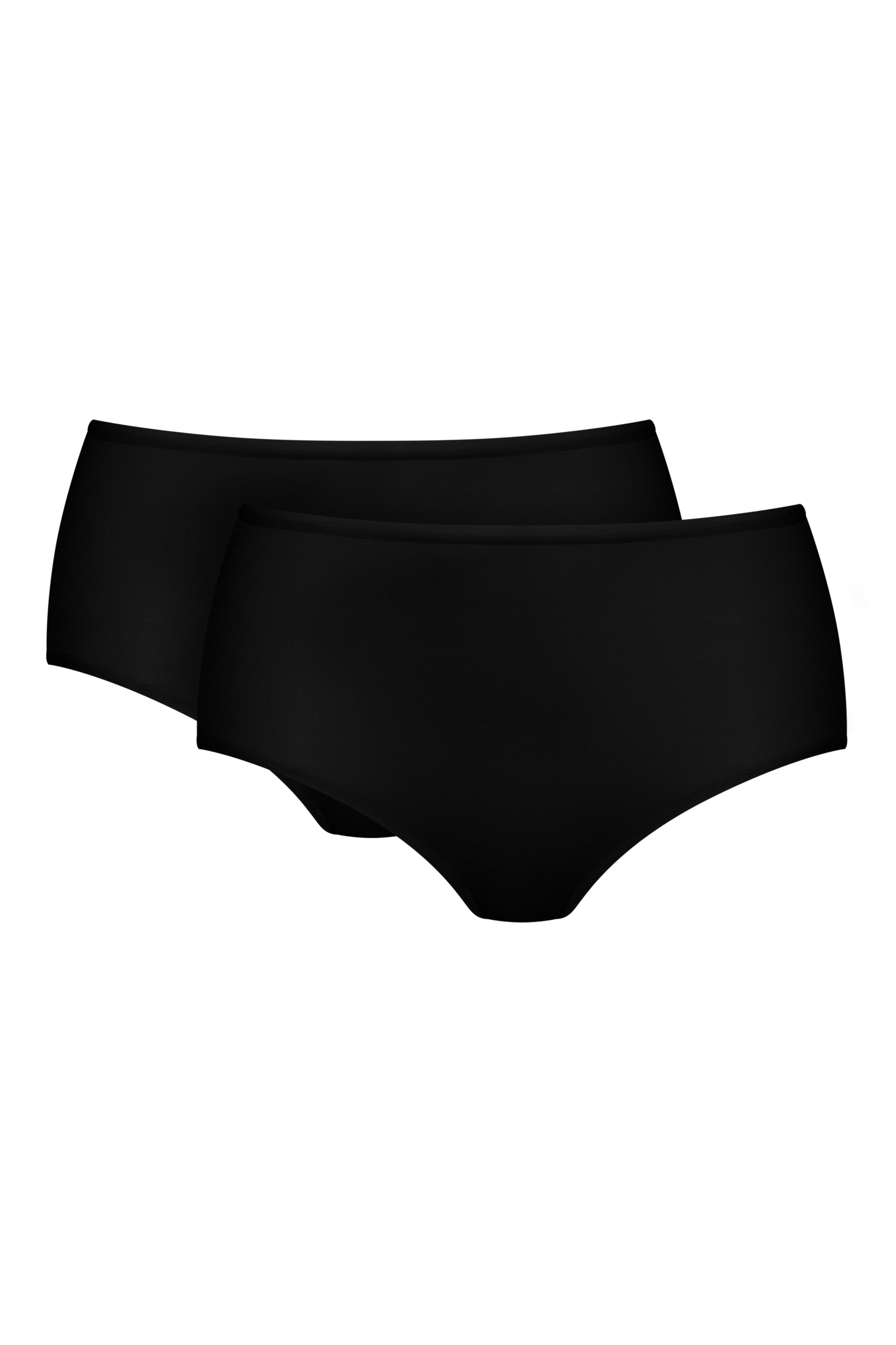 Taillen-Slip (Doppelpack) (Schwarz)