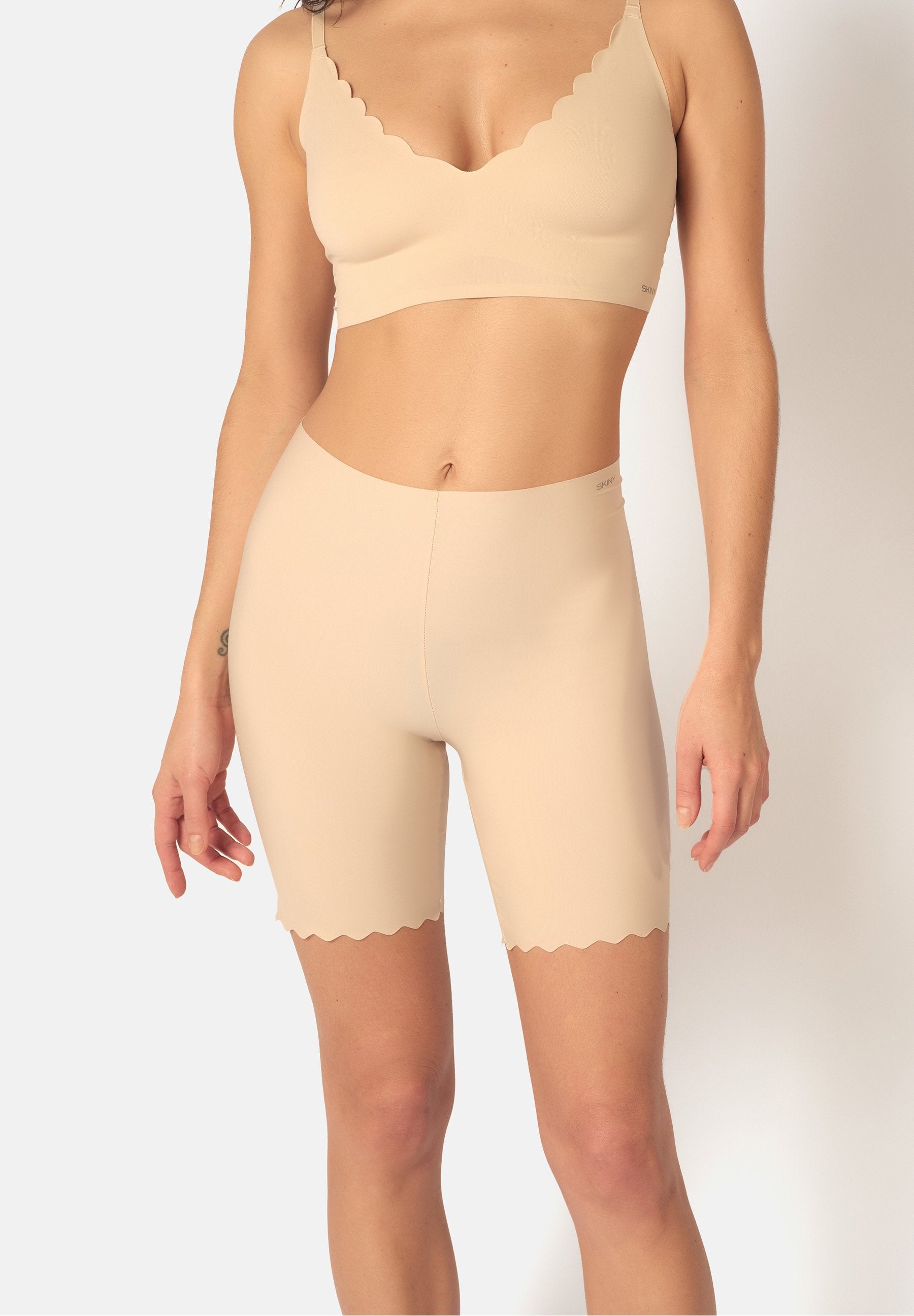 Skiny Damen Hose kurz Micro Essentials (Beige)
