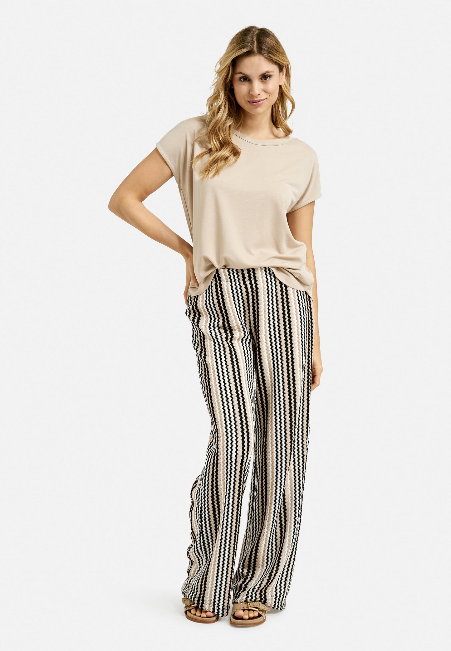 T-Shirt Modal Crossed Backneck (Camel)