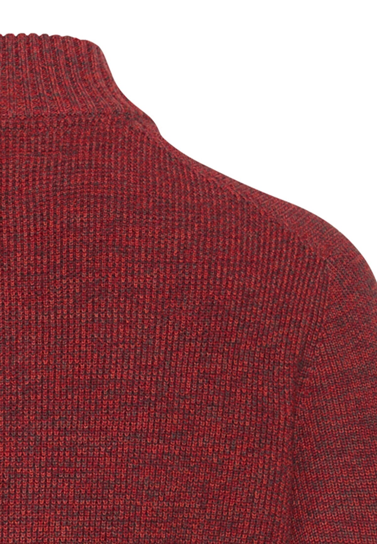 Strick-Troyer in melierter Optik (Terra Red)
