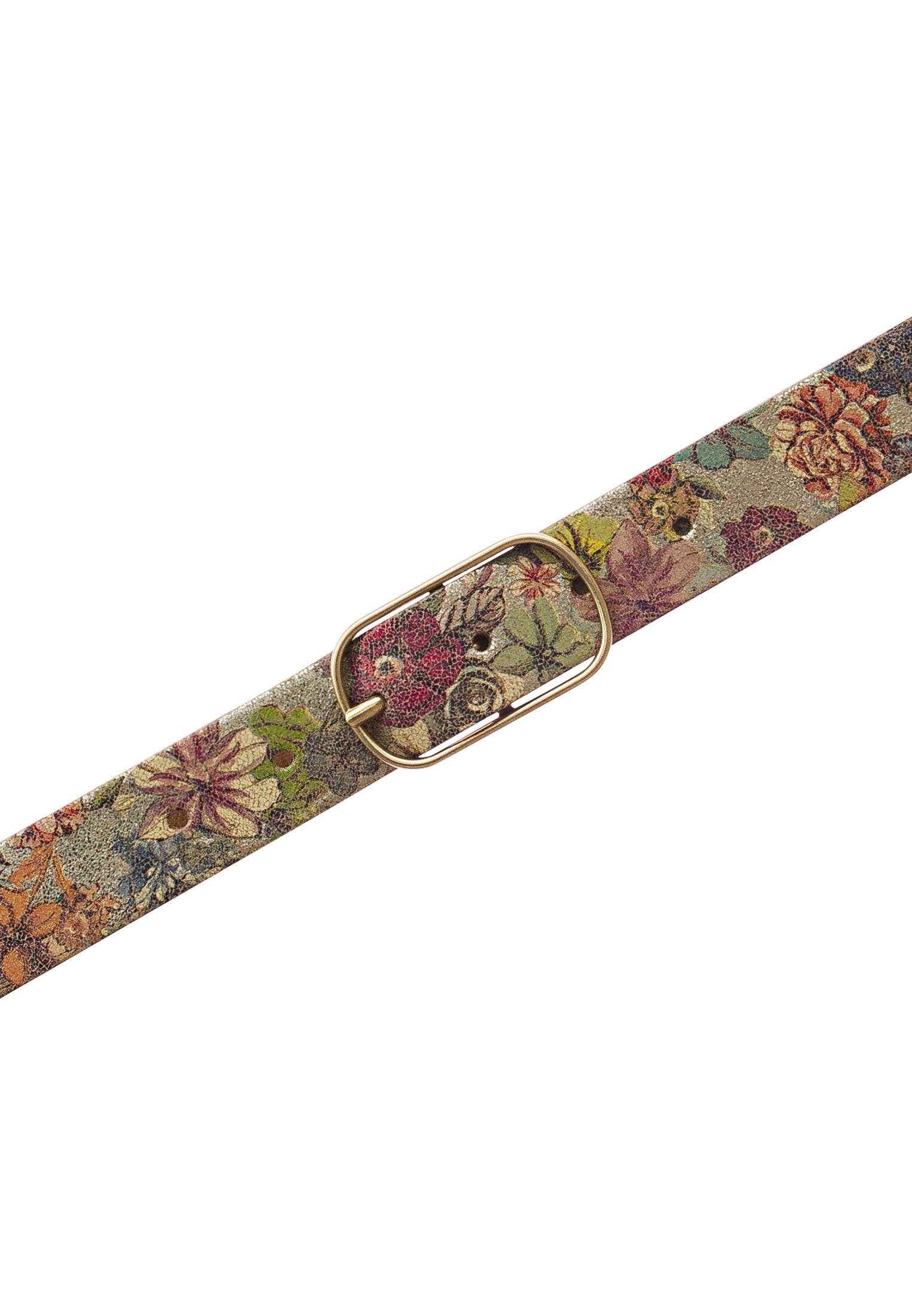 Wild West Inspired - 30 mm Ledergürtel (Gold Metallic /)