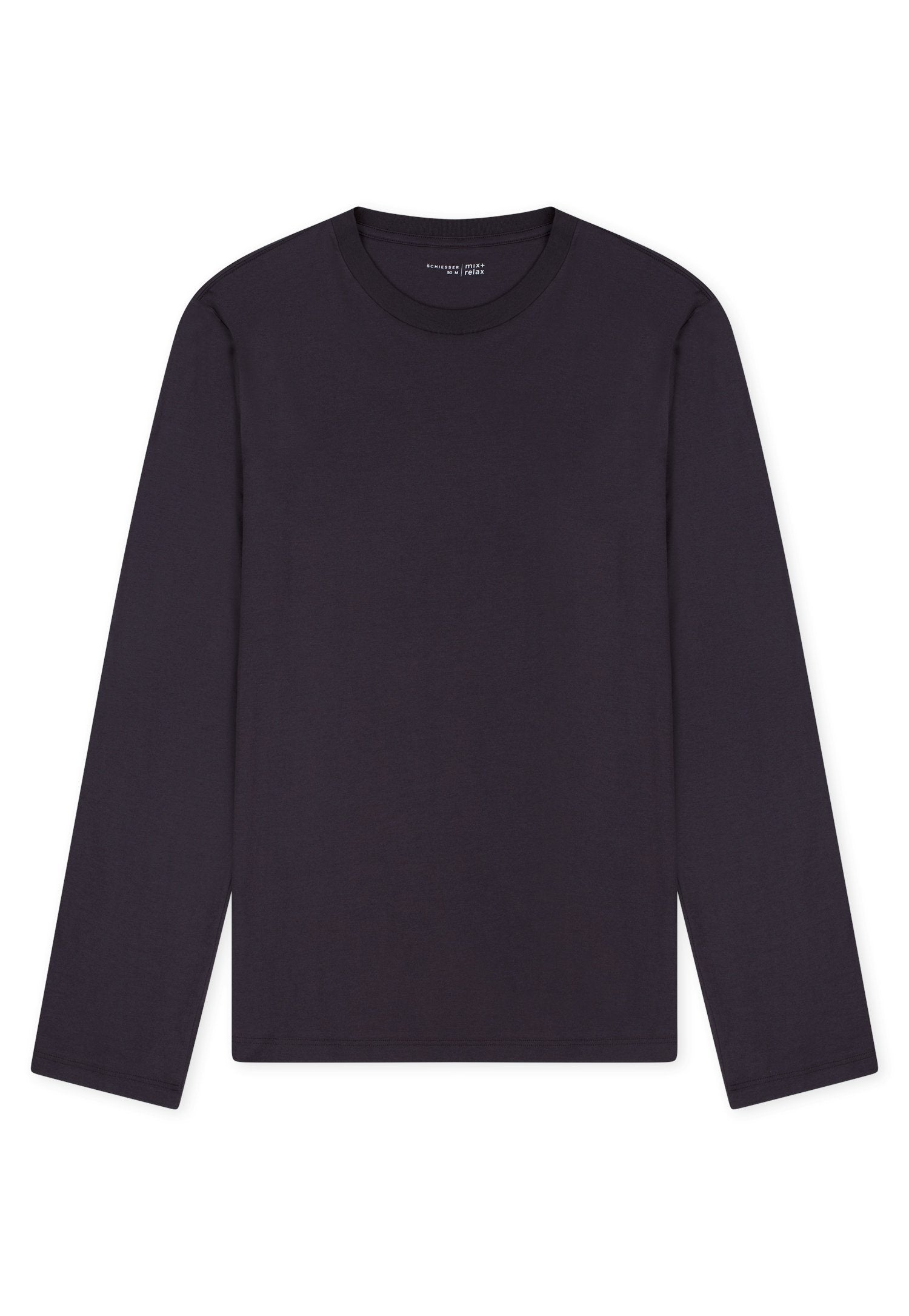 Langarmshirt Rundhals (Graphit)