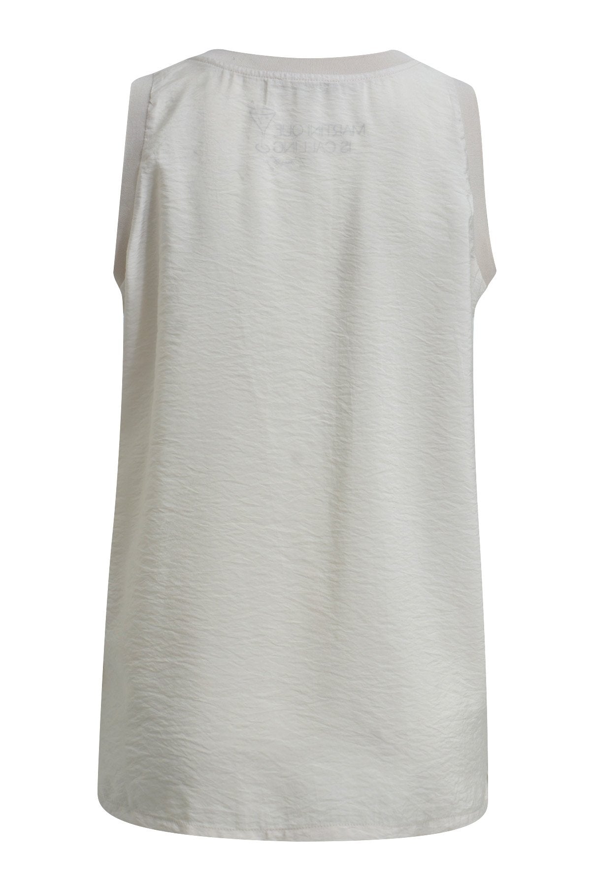 Crinkled Woven Top (Sand)